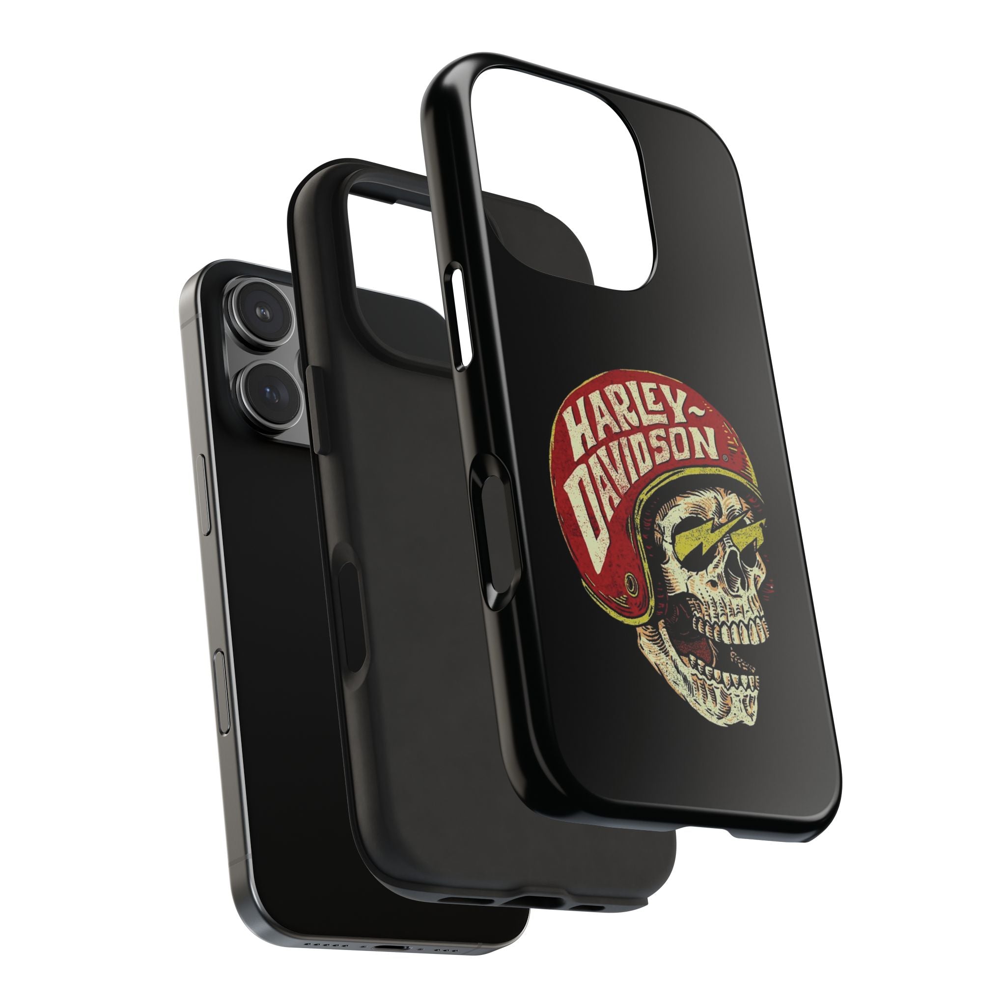 Skull Helmet Tough Phone Case | Vintage Motorcycle Biker Phone Case