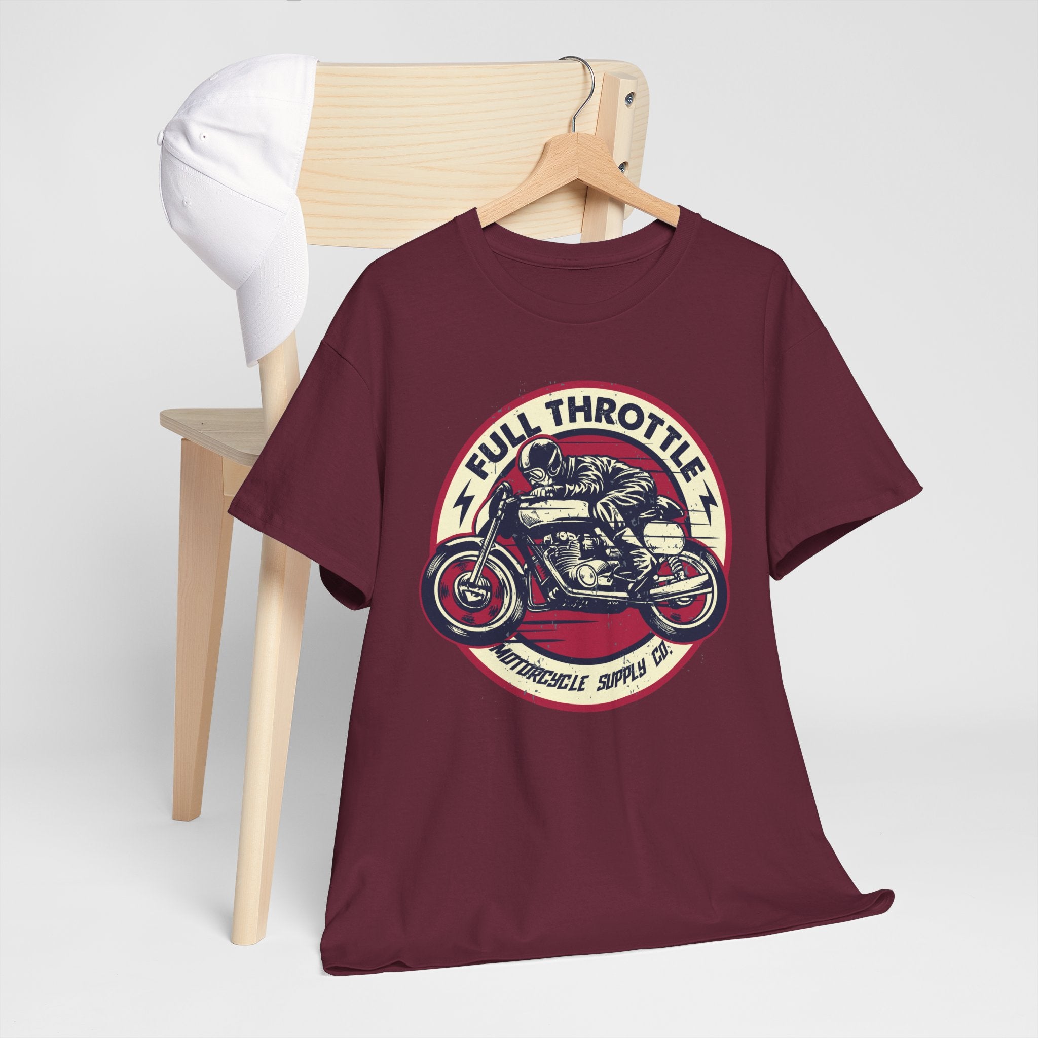 Unisex Full Thorotle Custom Graphic Motorcycle T-Shirt (5 Colors)