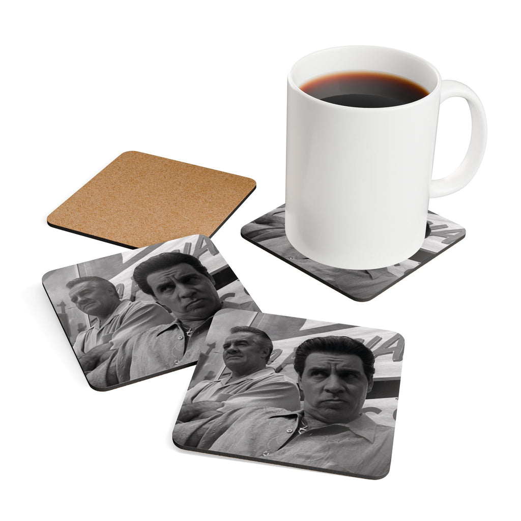 The Sopranos Paulie Gualtieri & Silvio Dante Corkback Coaster Set (4 Pieces)