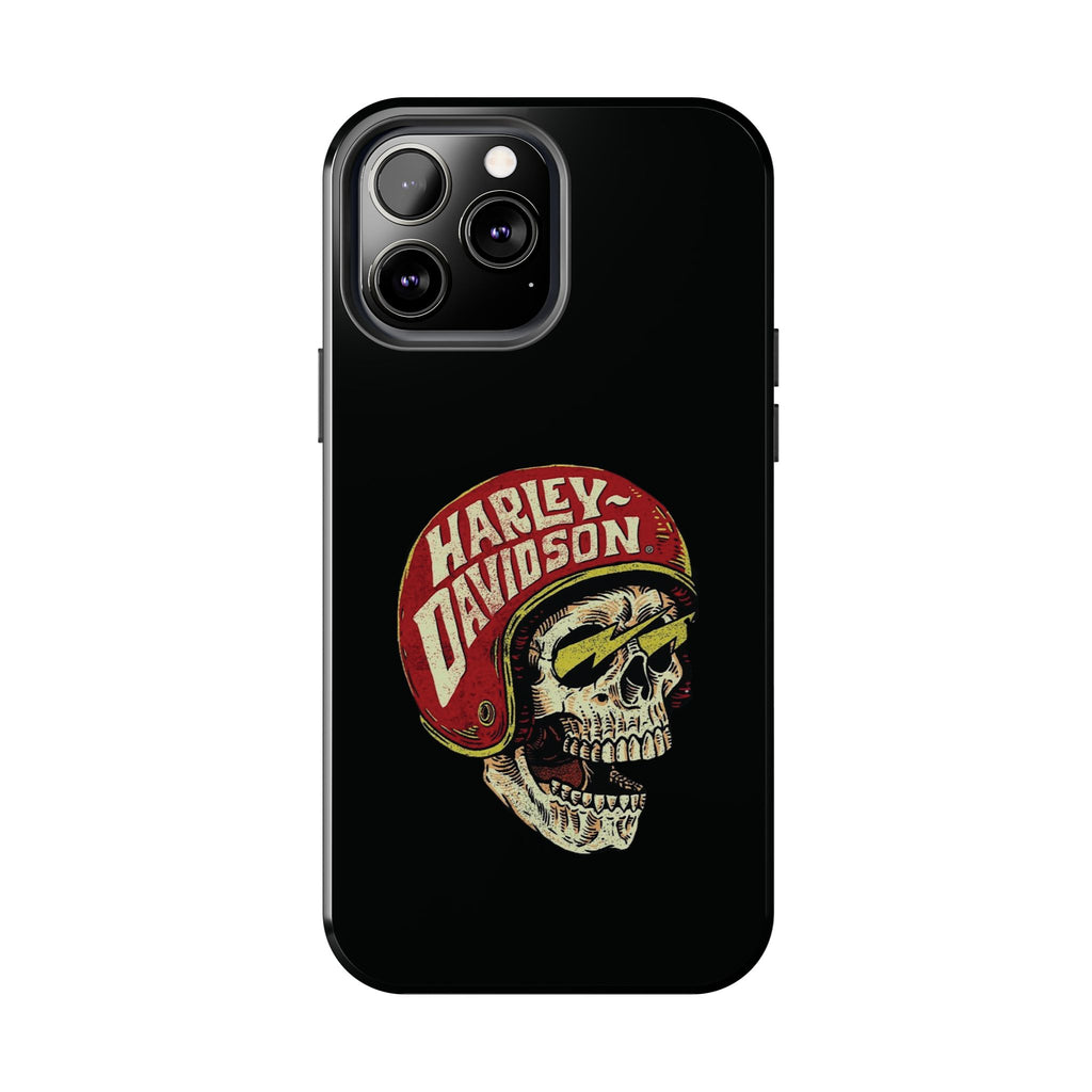 Skull Helmet Tough Phone Case | Vintage Motorcycle Biker Phone Case