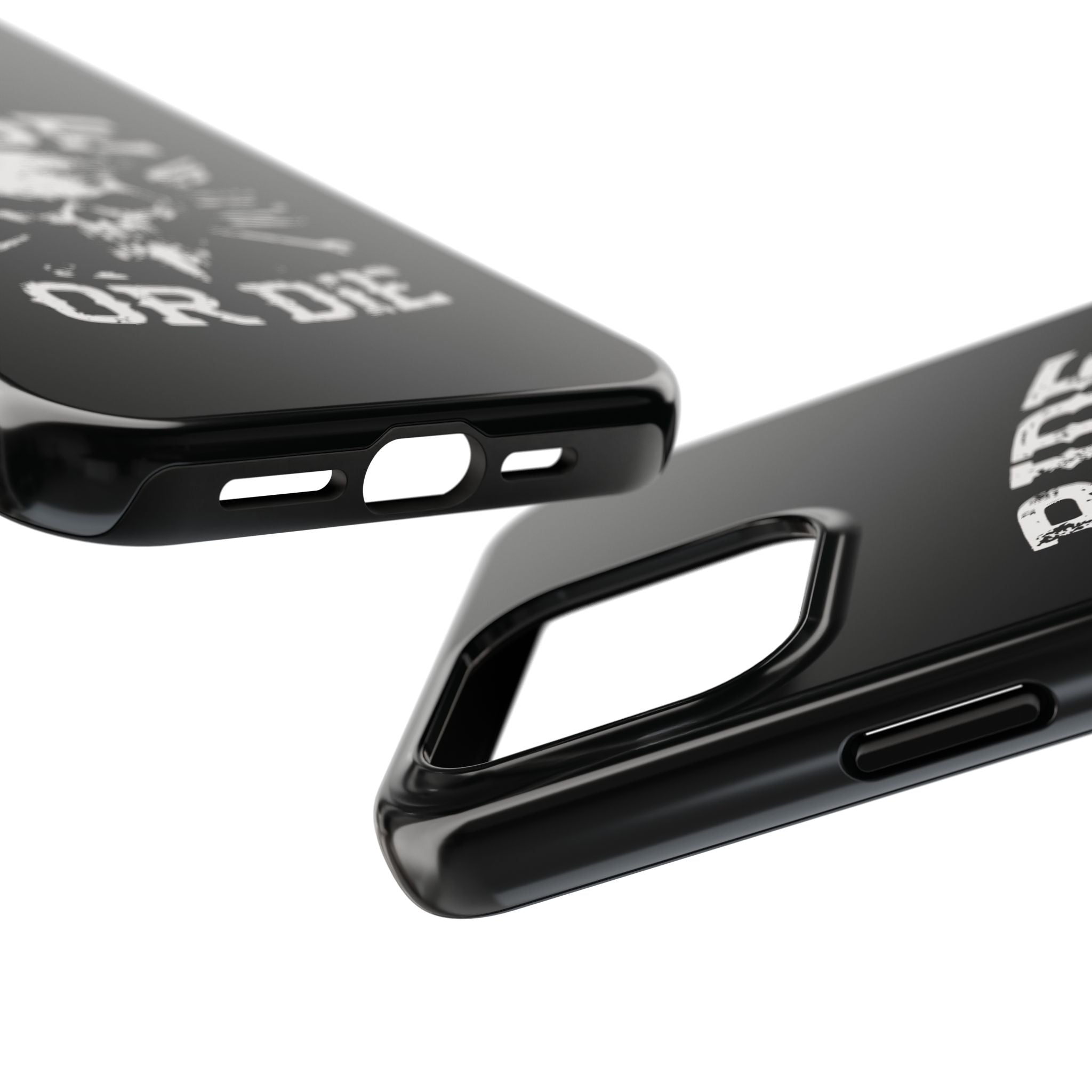 Ride or Die Skull Tough Phone Case | Biker Skull Graphic Phone Case