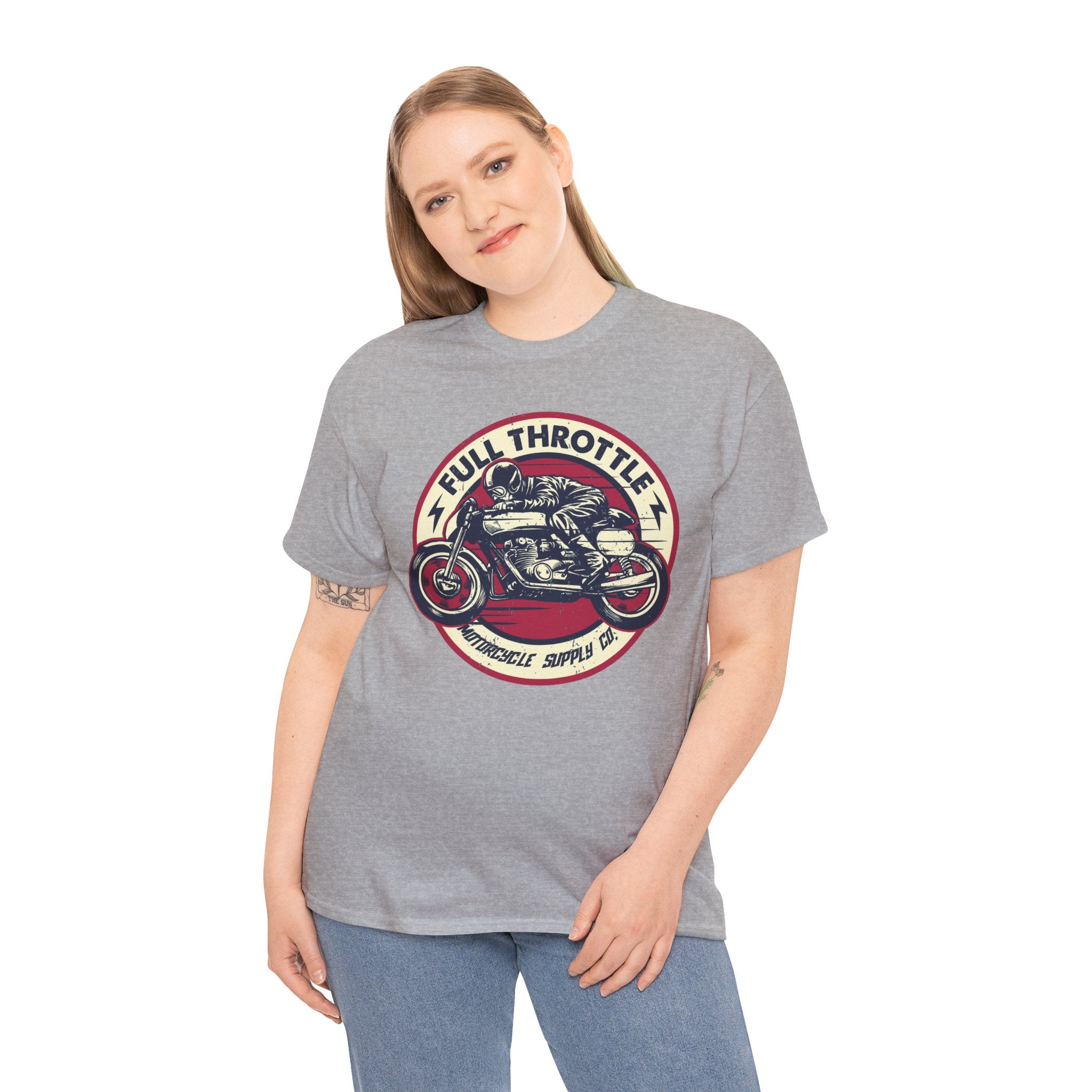 Unisex Full Thorotle Custom Graphic Motorcycle T-Shirt (5 Colors)