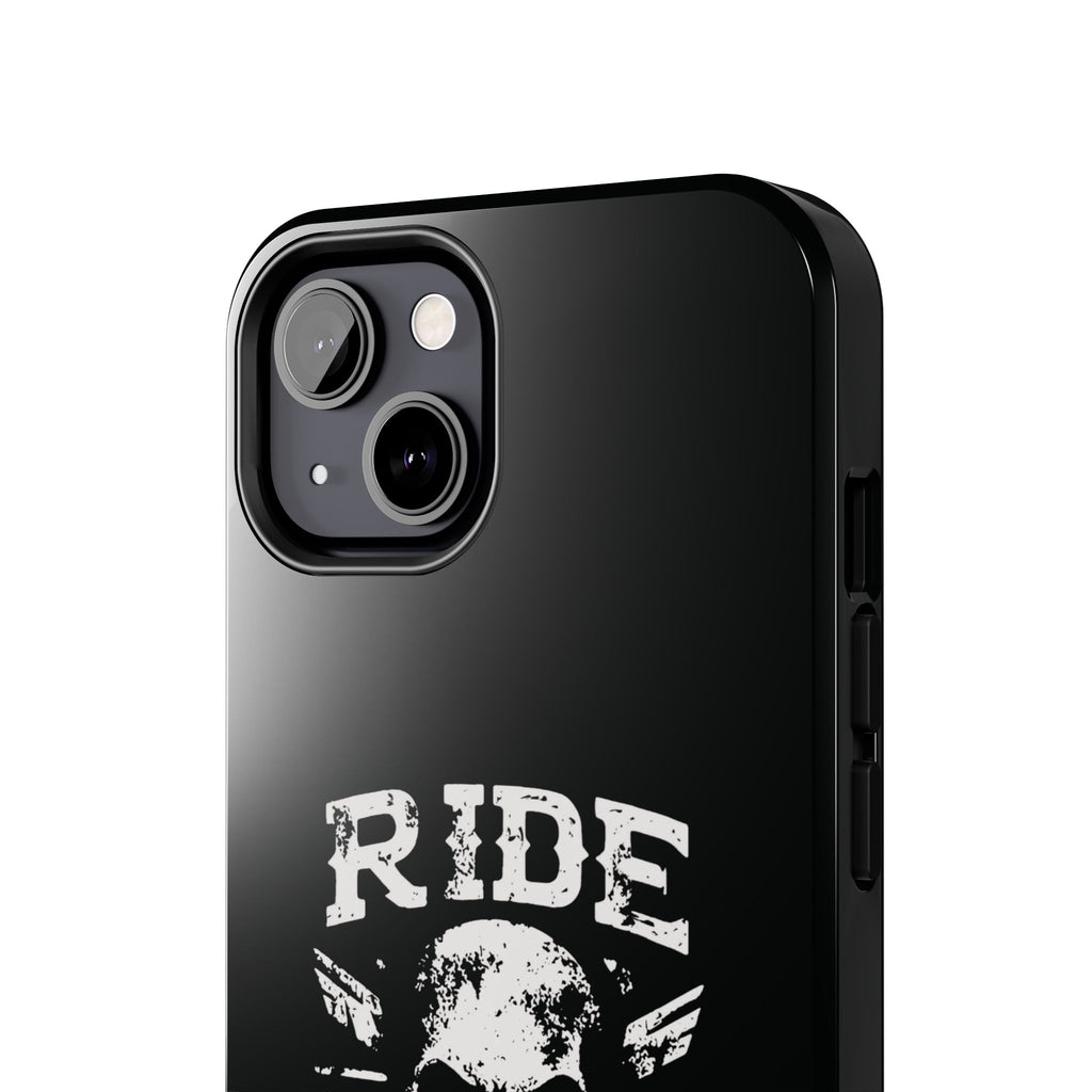 Ride or Die Skull Tough Phone Case | Biker Skull Graphic Phone Case
