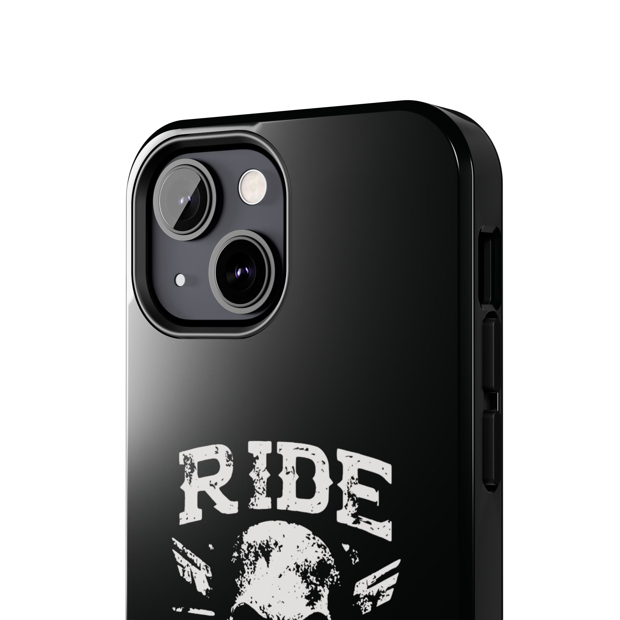 Ride or Die Skull Tough Phone Case | Biker Skull Graphic Phone Case