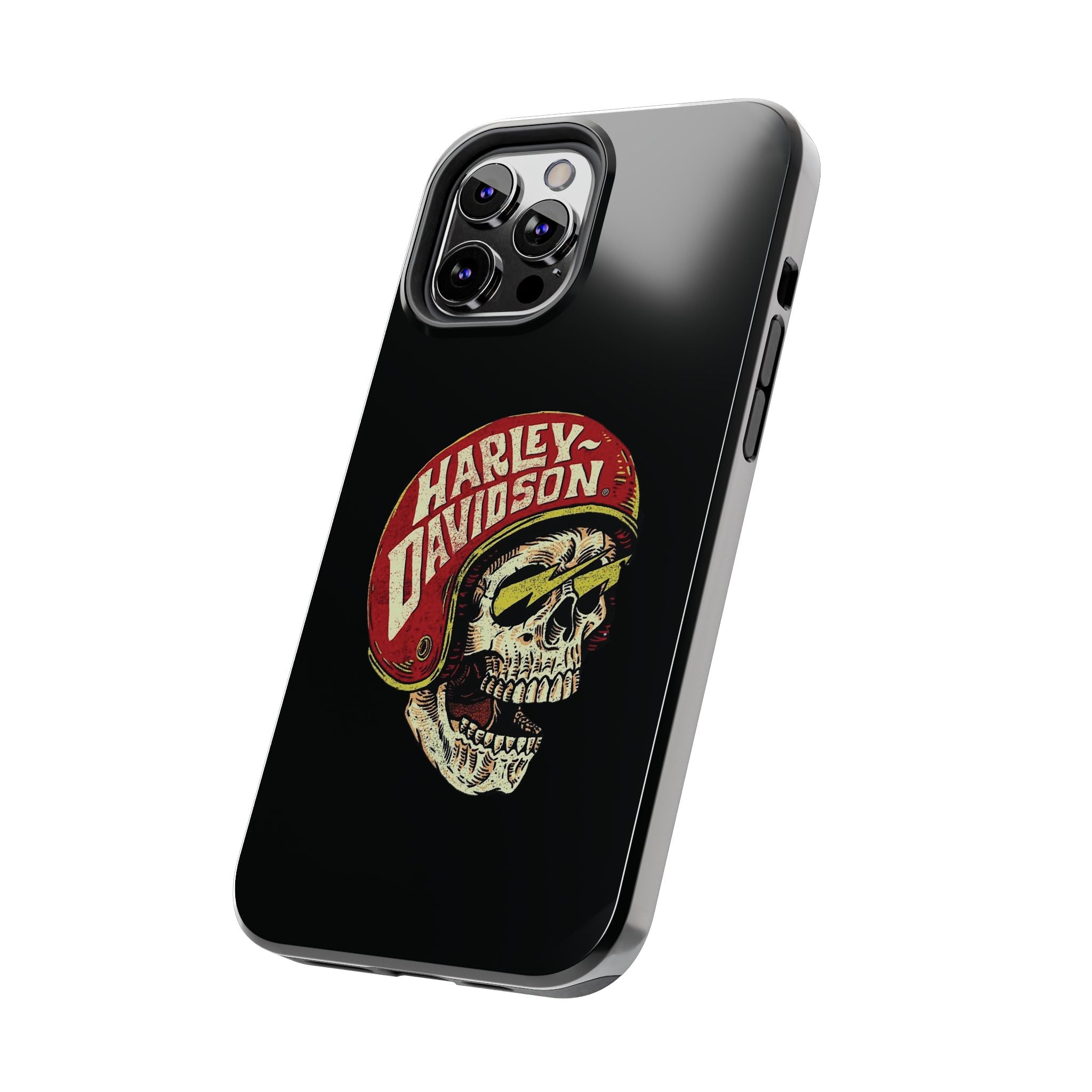 Skull Helmet Tough Phone Case | Vintage Motorcycle Biker Phone Case