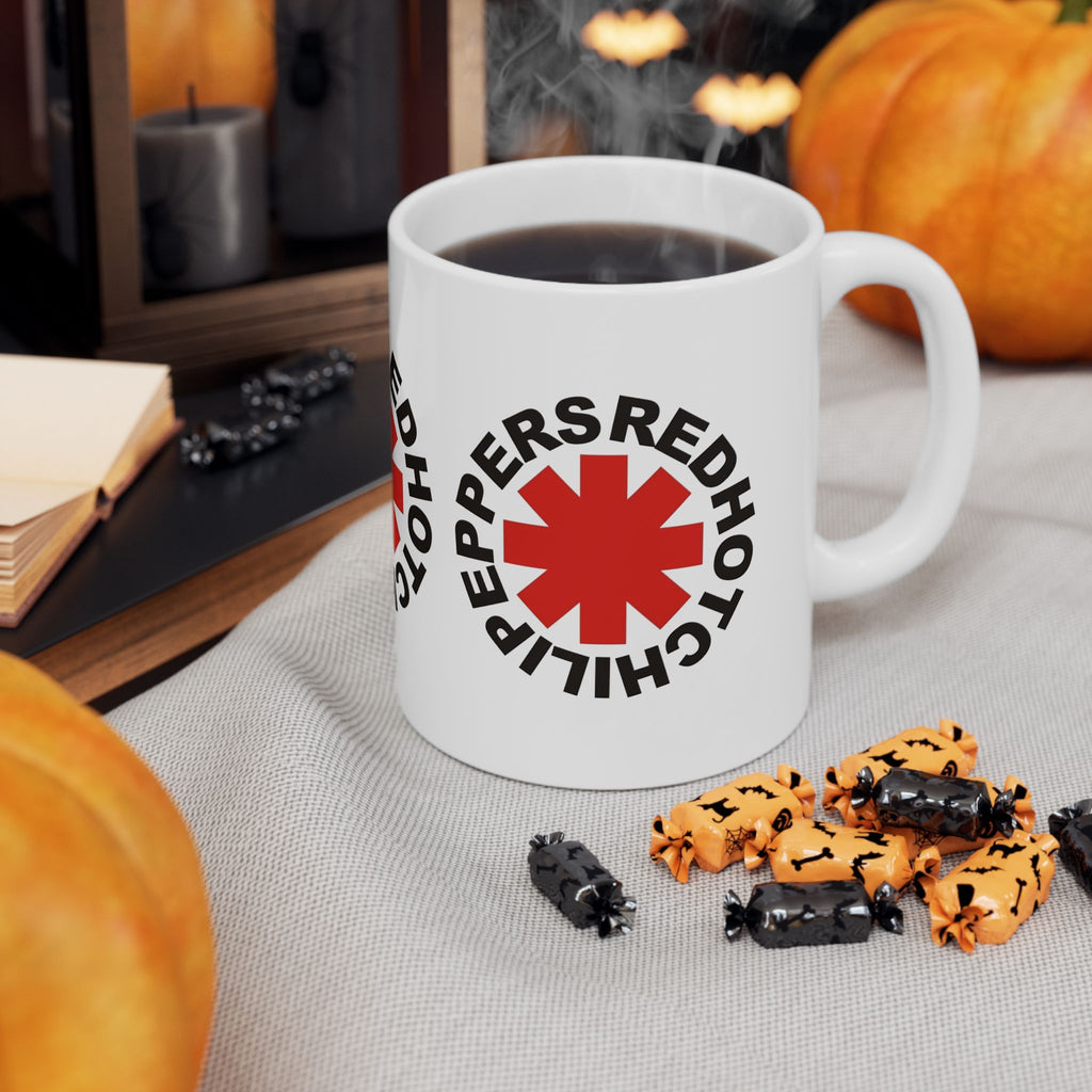 Red Hot Chili Peppers Mug 11oz Ceramic Coffee Mug | Ideal for Rock Music and RHCP Fans