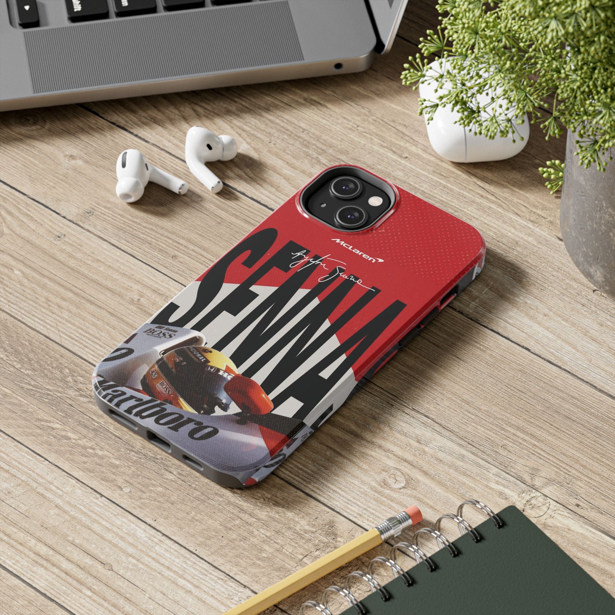 Ayrton Senna McLaren F1 Tough Phone Case | Formula 1 Racing Legend Phone Case