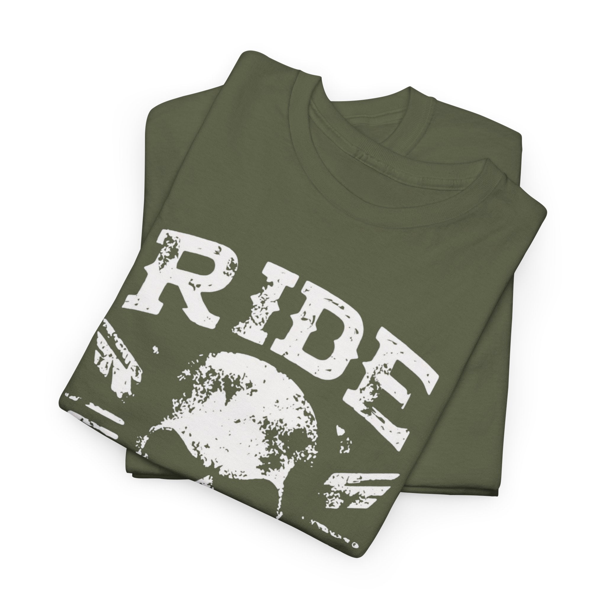 Unisex Ride or Die Skull T-Shirt With Vintage Black Biker Graphic Streetwear (3 Color)
