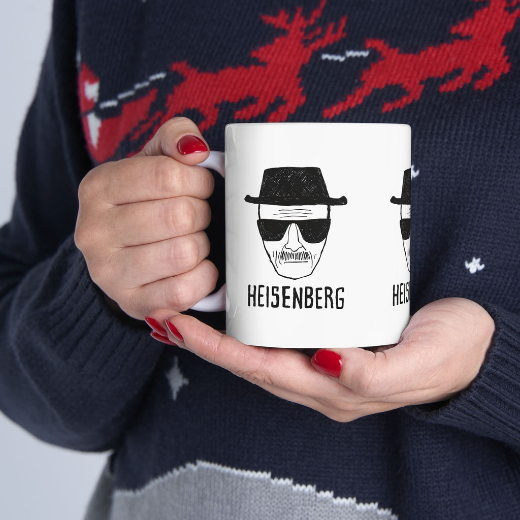 Breaking Bad Heisenberg 11oz Mug  Inspired Coffee Cup With Walter White Drawing