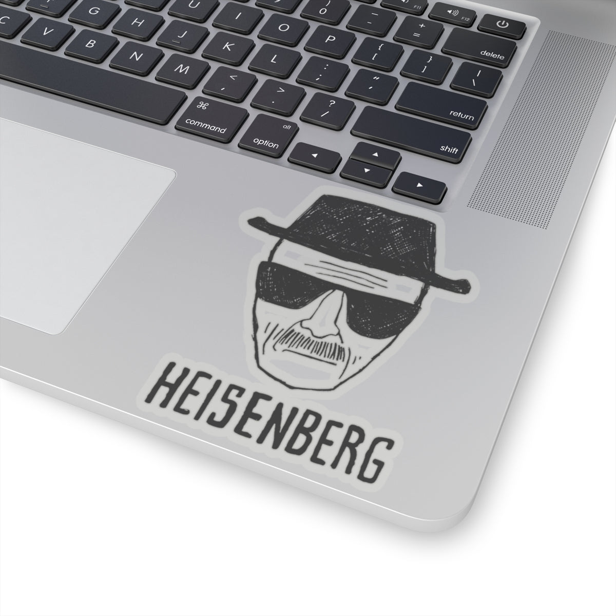 Breaking Bad Heisenberg Custom Sticker With Walter White illustration (4 Sizes)