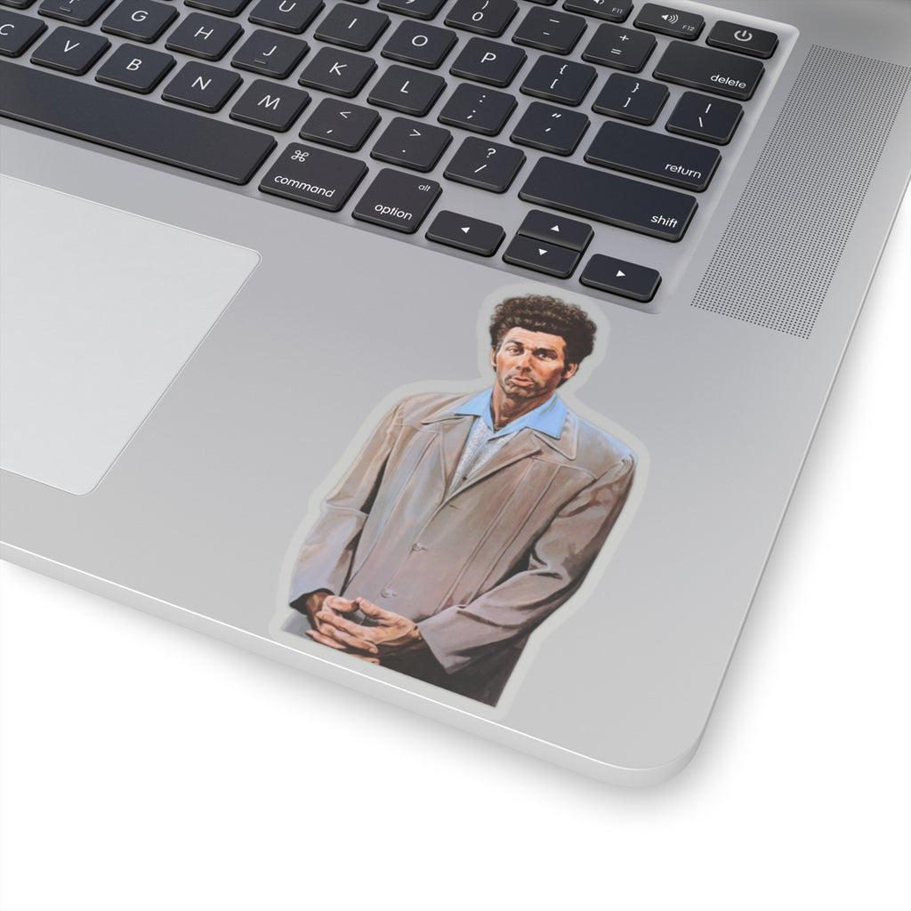 Cosmo Kramer Seinfeld Beloved Character Stickers with his Portrait Artwork (4 Sizes)