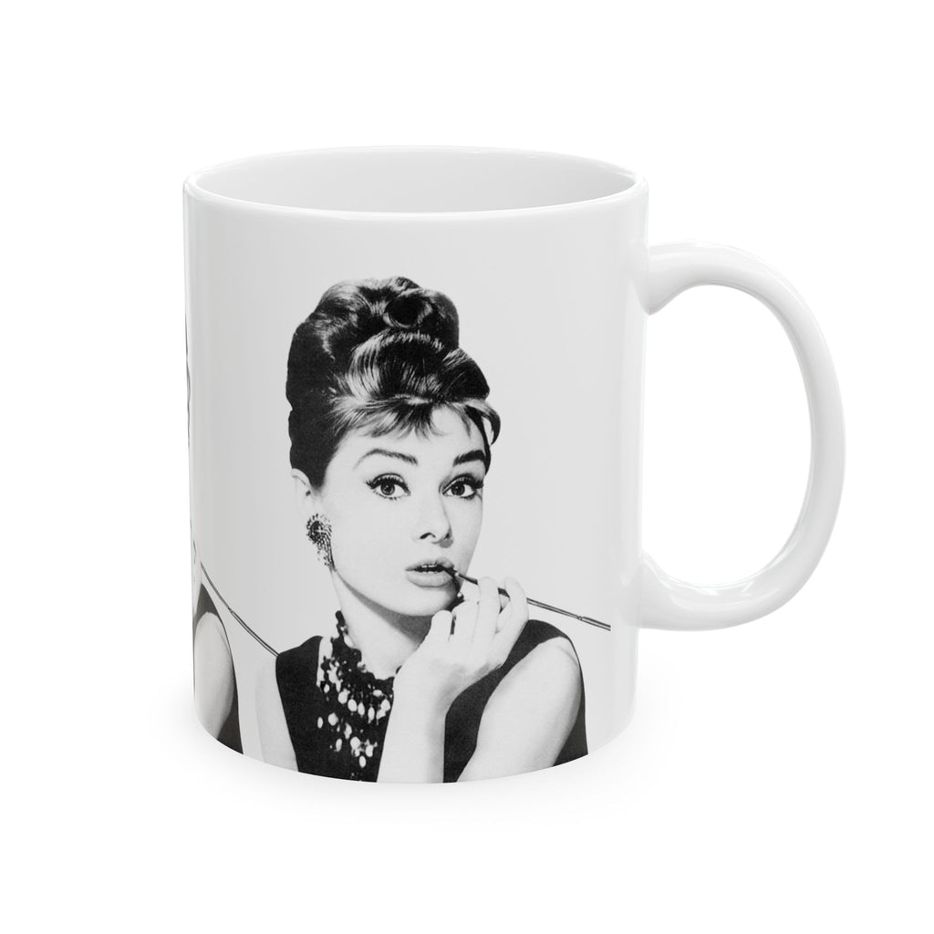 Audrey Hepburn Classic Movie 11oz Coffee Mug | Vintage Hollywood Retro Glam