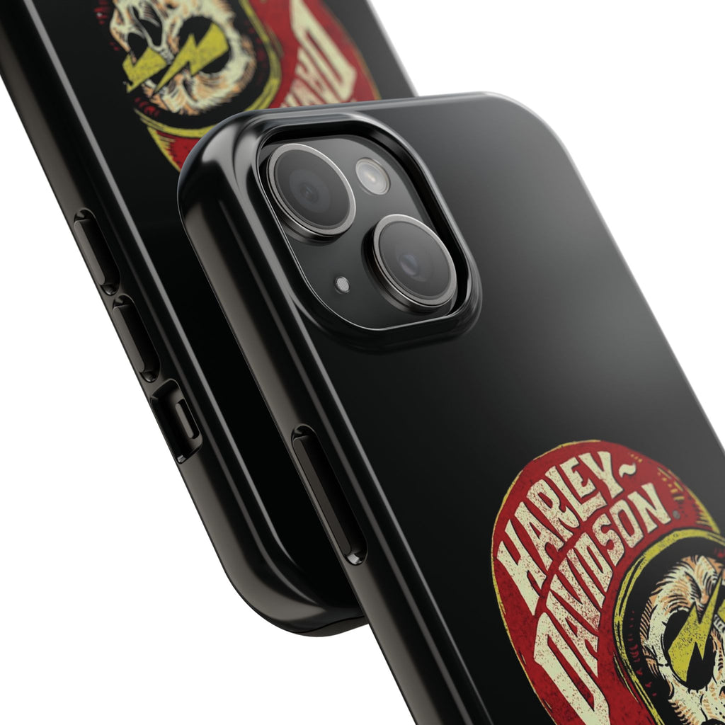 Skull Helmet Tough Phone Case | Vintage Motorcycle Biker Phone Case