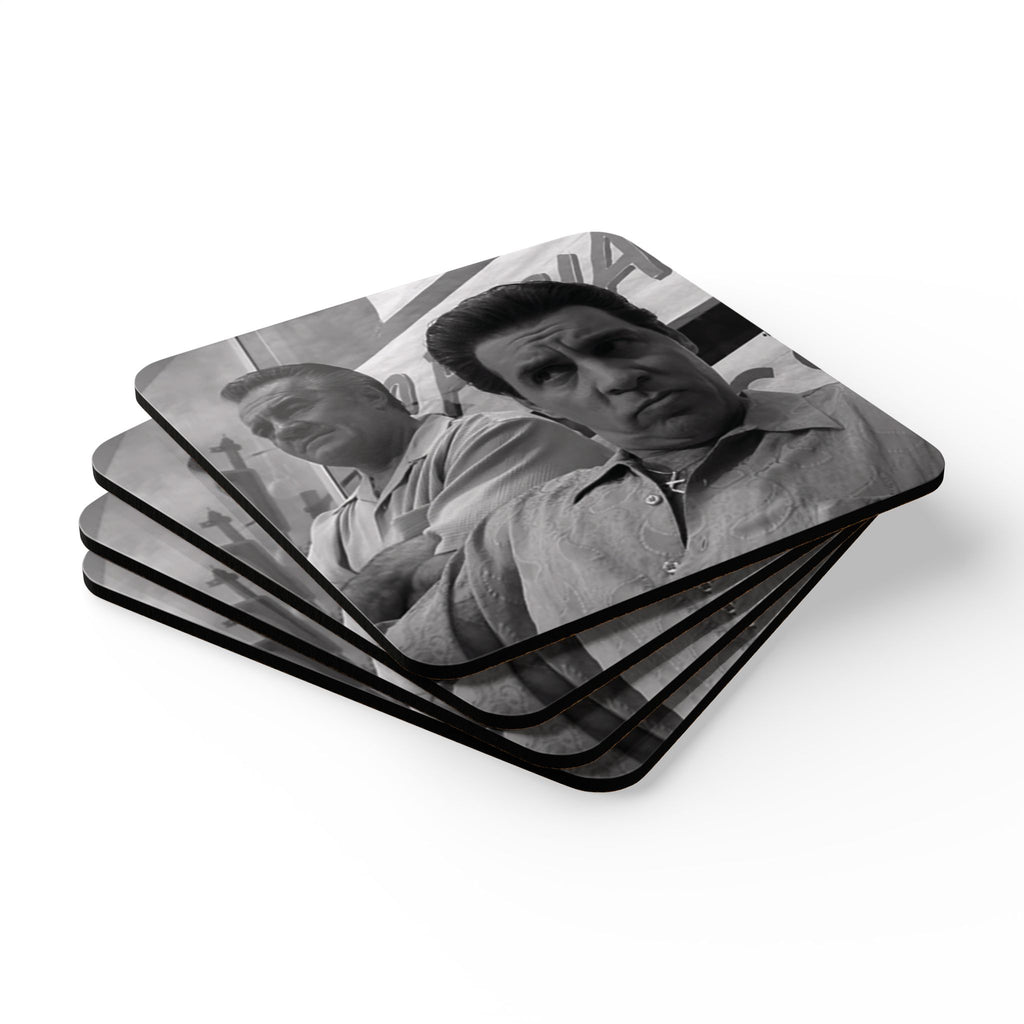 The Sopranos Paulie Gualtieri & Silvio Dante Corkback Coaster Set (4 Pieces)