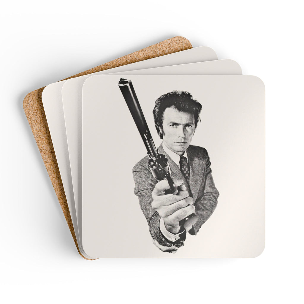Clint Eastwood Dirty Harry Corkback Coaster Set (4 Pieces)