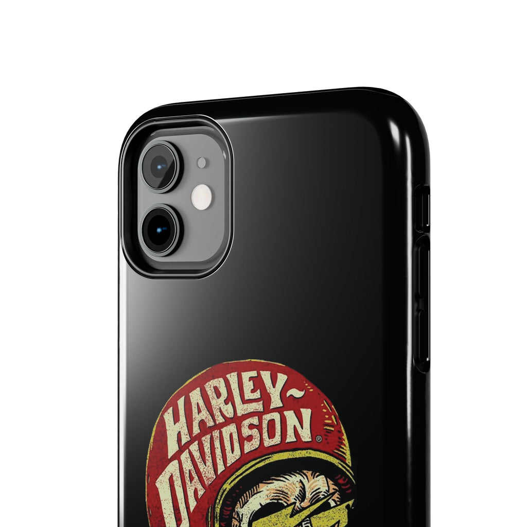 Skull Helmet Tough Phone Case | Vintage Motorcycle Biker Phone Case