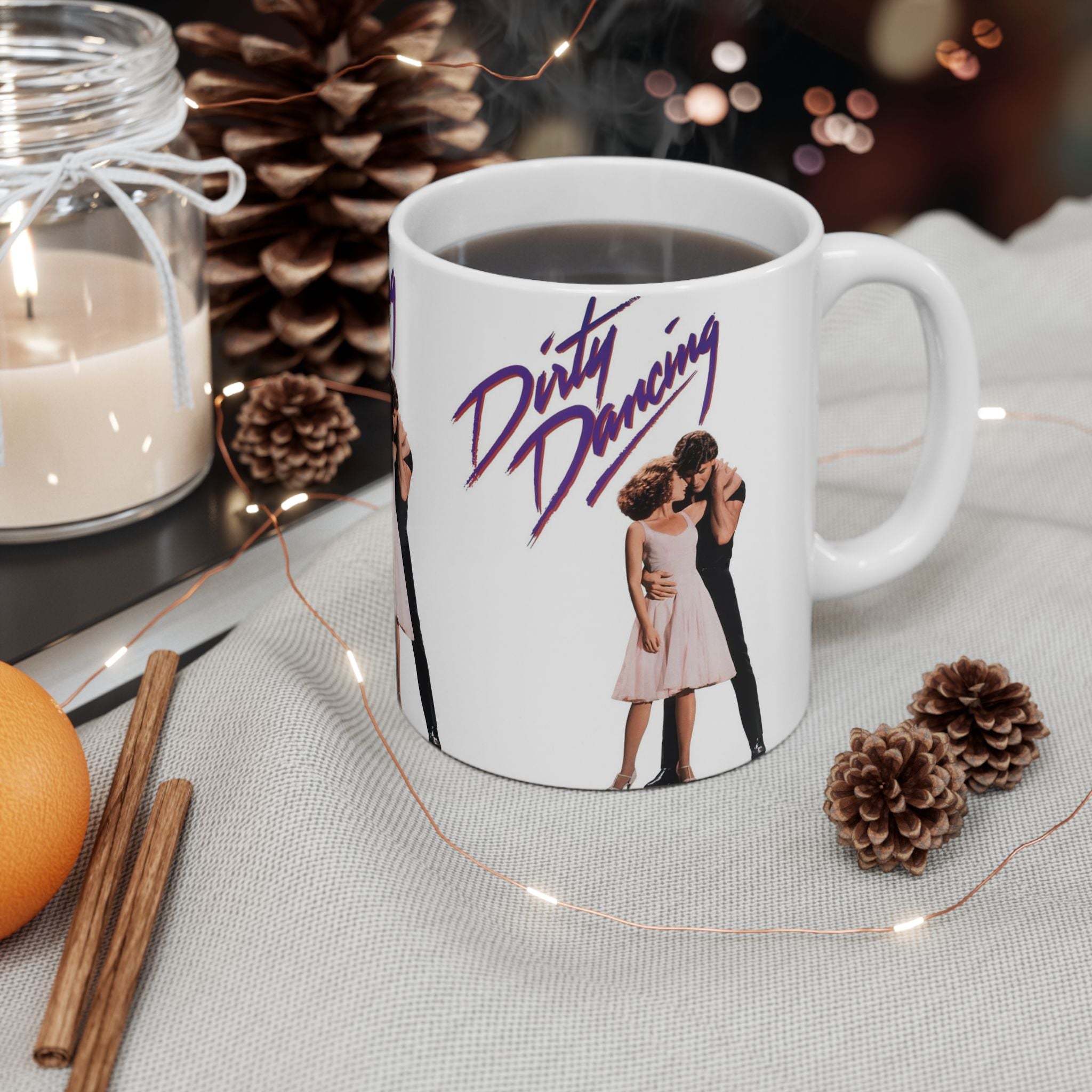 Dirty Dancing Movie Mug, 11oz Ceramic Coffee Mug. Gift for Classic Movie Fans.