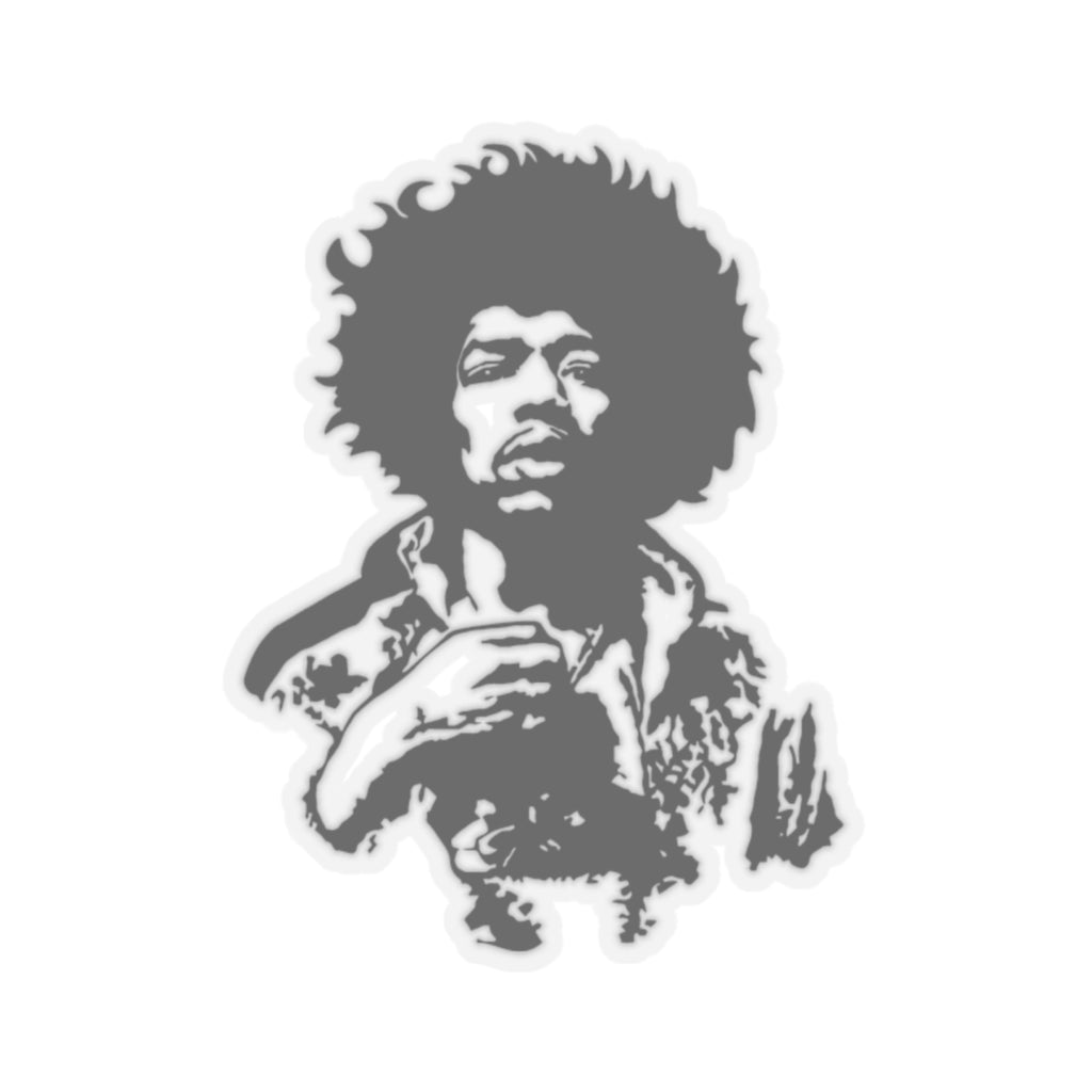 Jimi Hendrix Vintage Rock Sticker | Psychedelic Guitar Legend Vinyl Decal (4 Sizes)
