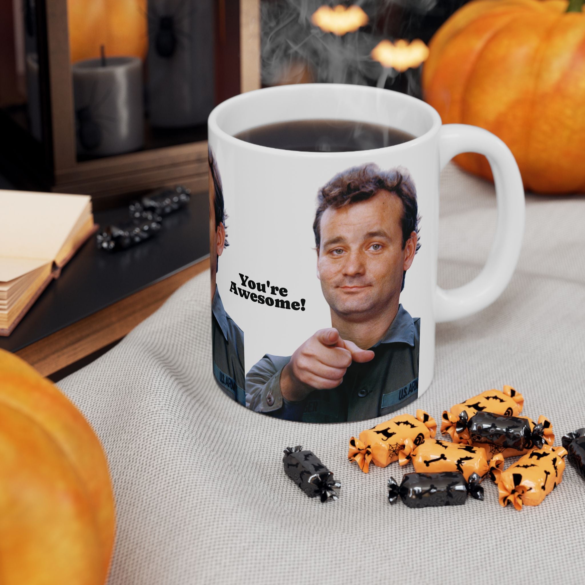 Bill Murray You are Awesome Mug 11oz Funny Retro Coffee Cup | Motivational Movie-Inspired Gift