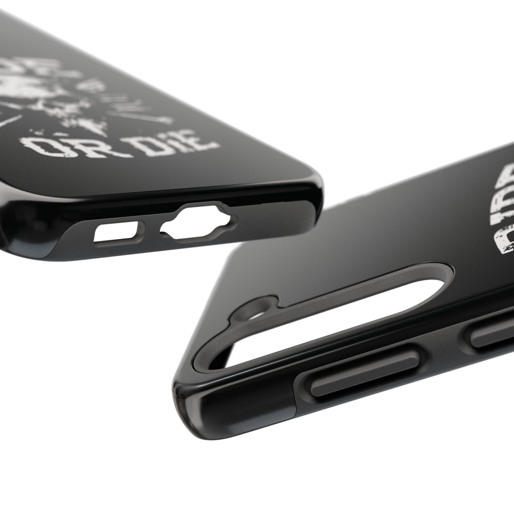 Ride or Die Skull Tough Phone Case | Biker Skull Graphic Phone Case