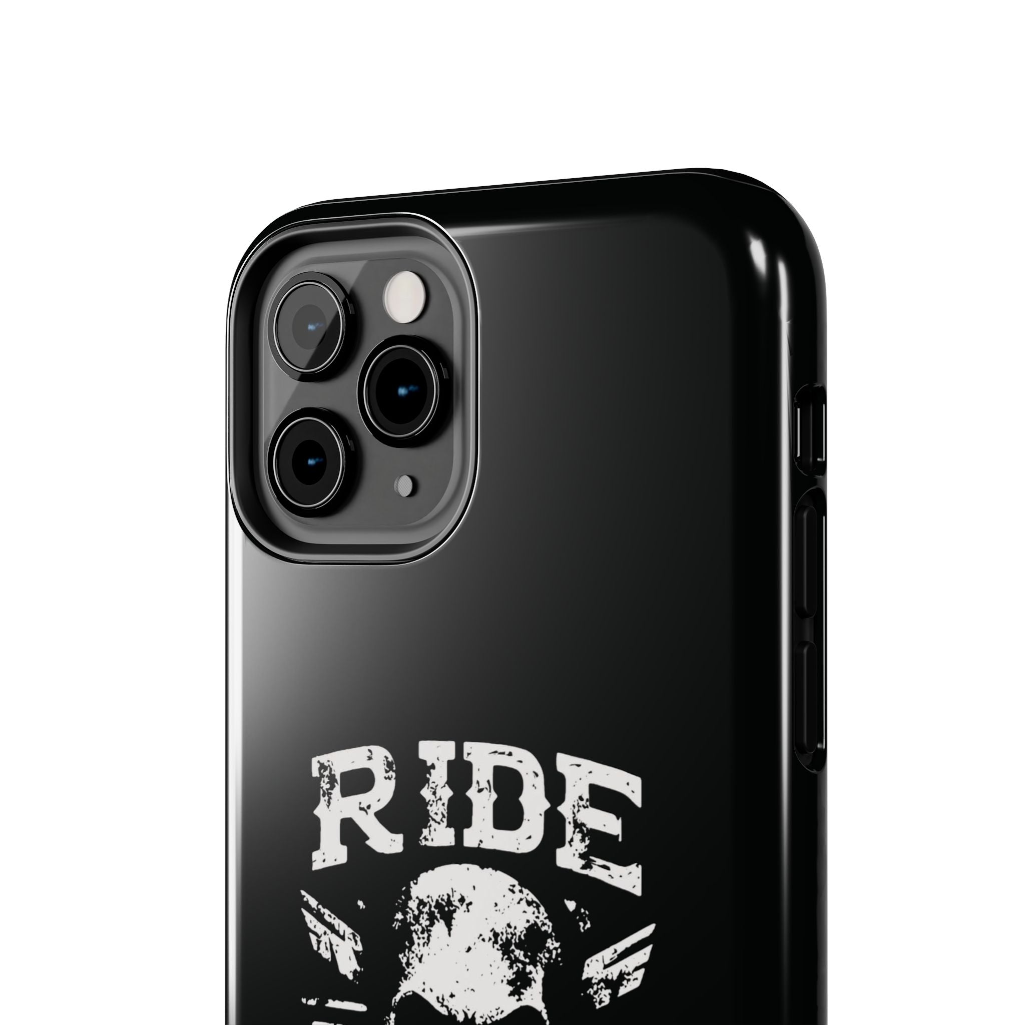 Ride or Die Skull Tough Phone Case | Biker Skull Graphic Phone Case