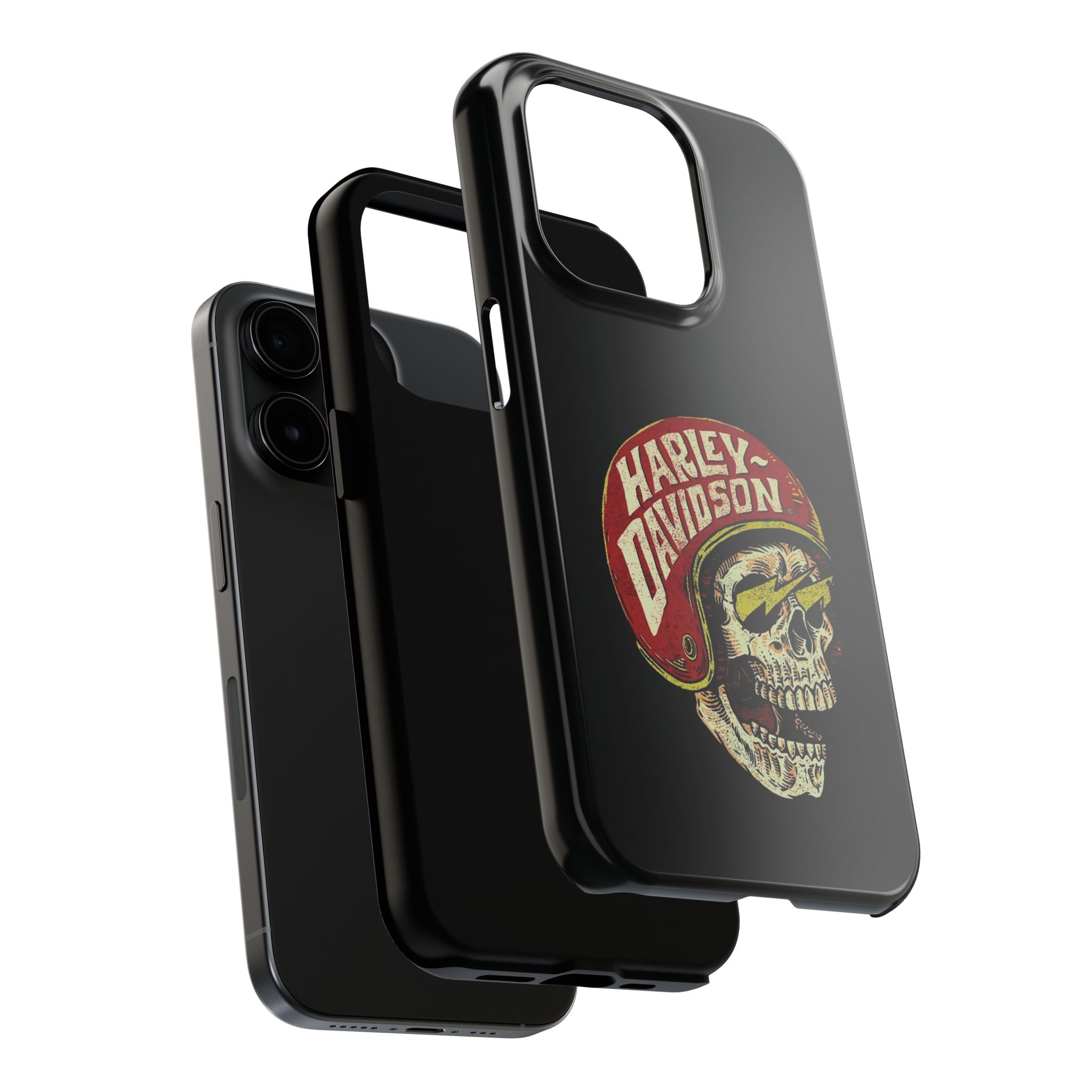 Skull Helmet Tough Phone Case | Vintage Motorcycle Biker Phone Case
