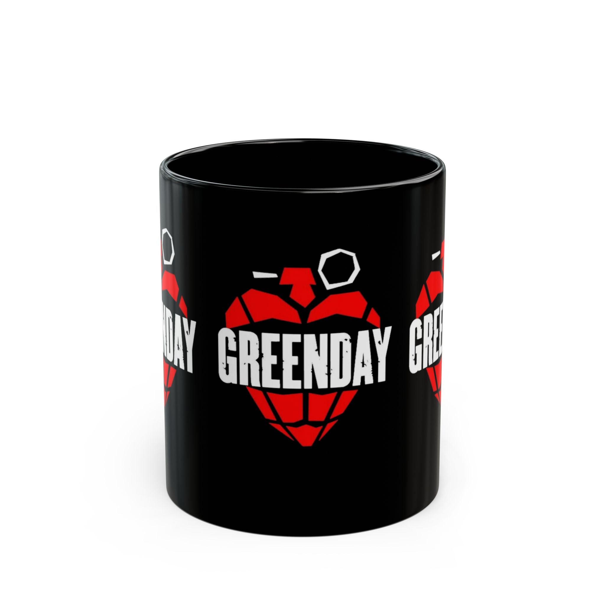 Green Day 11oz Ceramic Coffee Black Mug | Punk Rock Coffee Cup