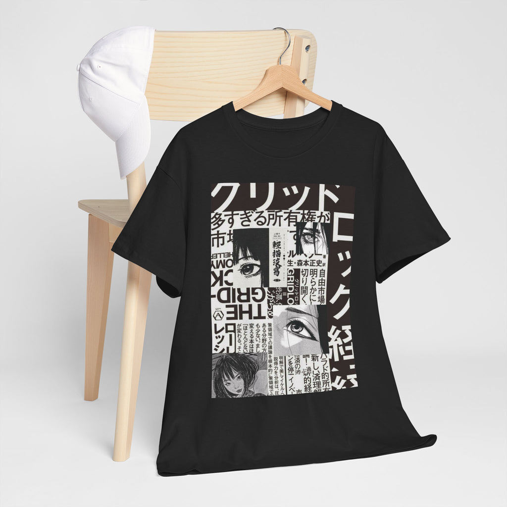 Unisex Japanese Manga Collage T-Shirt Anime Streetwear Graphic Tee (2 Colors)