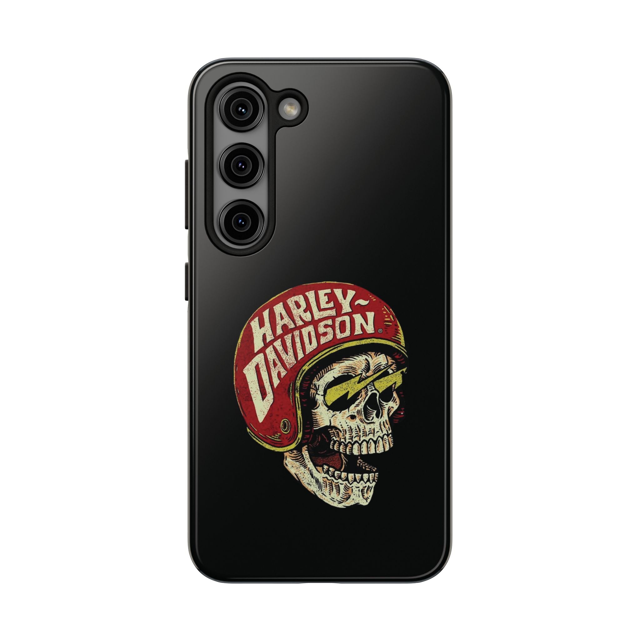 Skull Helmet Tough Phone Case | Vintage Motorcycle Biker Phone Case
