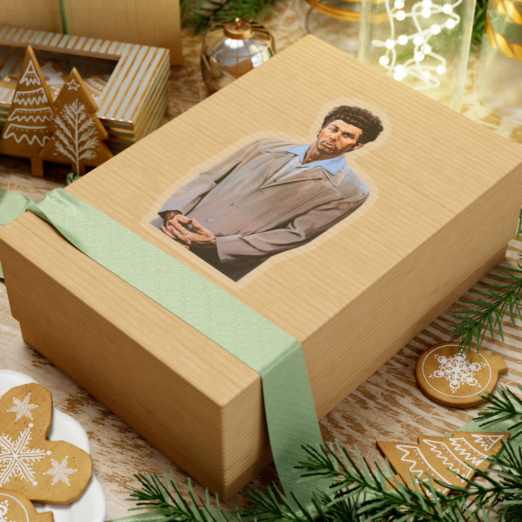 Cosmo Kramer Seinfeld Beloved Character Stickers with his Portrait Artwork (4 Sizes)