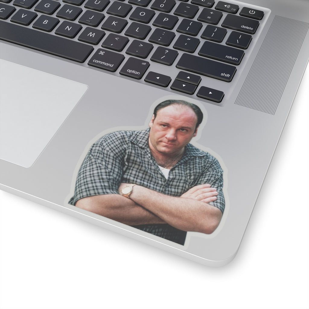 Tony Soprano Inspired Custom Sticker | Classic Side-Eye Mafia Boss Look (4 Sizes)