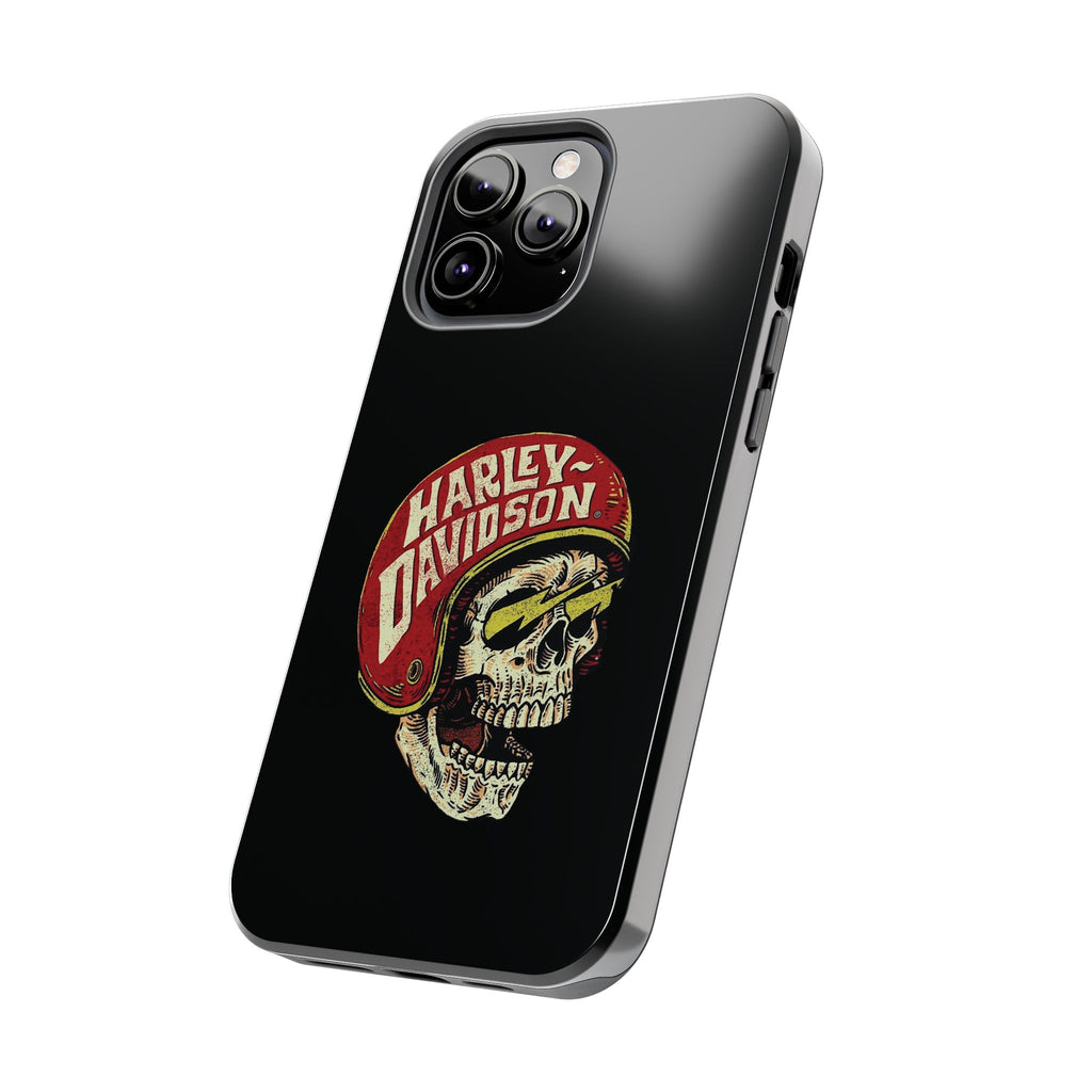 Skull Helmet Tough Phone Case | Vintage Motorcycle Biker Phone Case