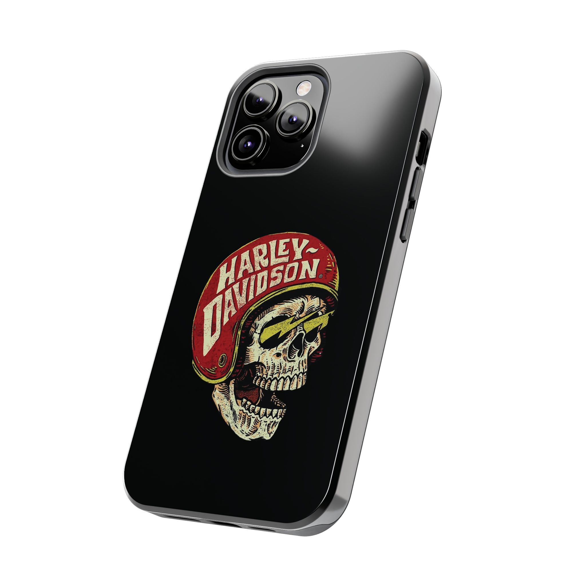 Skull Helmet Tough Phone Case | Vintage Motorcycle Biker Phone Case