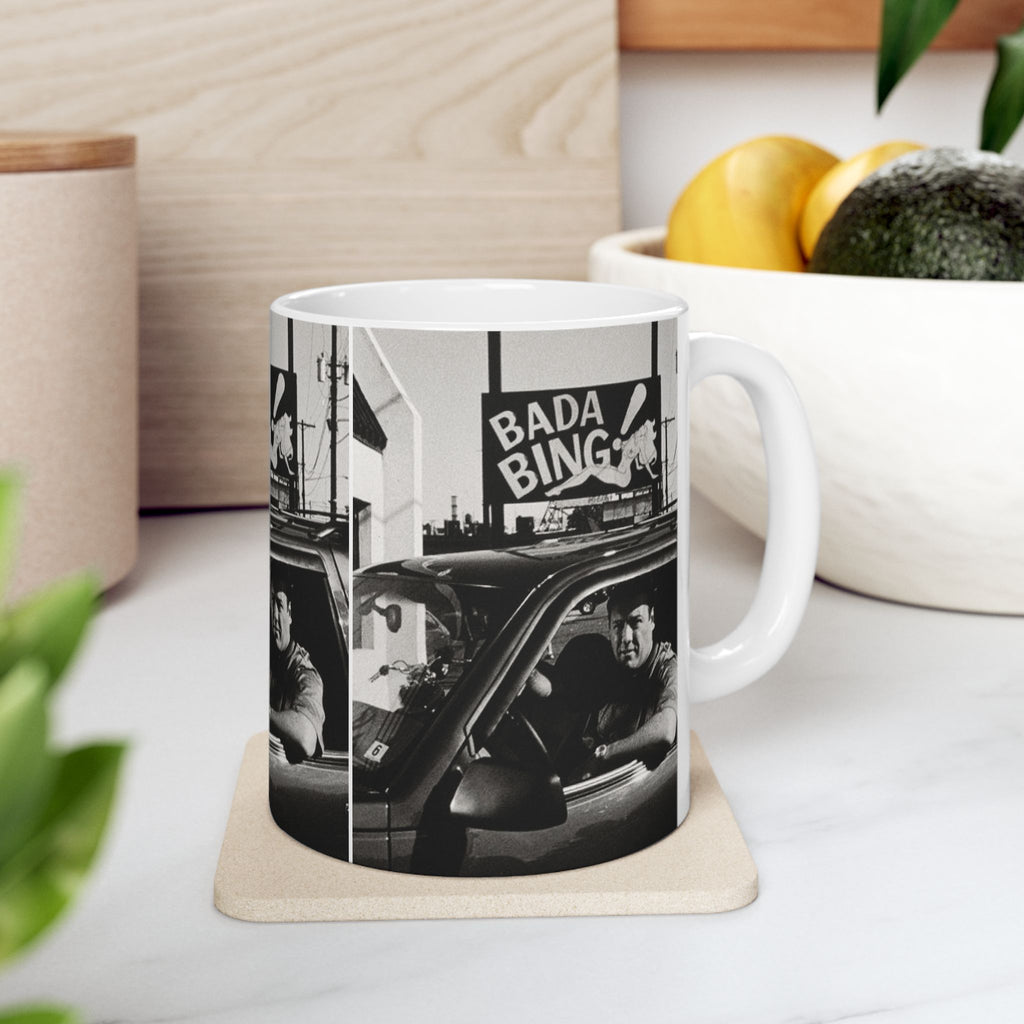 Tony Soprano Bada Bing Mug 11oz Ceramic Coffee Mug | The Sopranos Inspired Coffee Cup Gift for Crime Drama Fans
