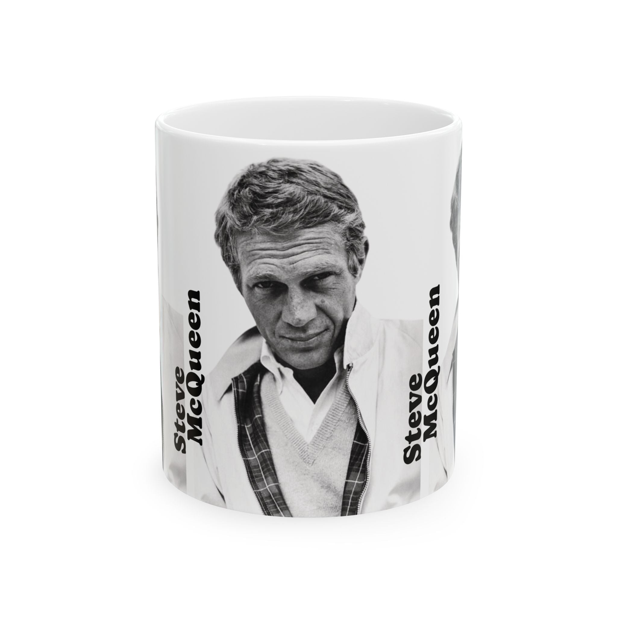 Steve McQueen Classic Hollywood Actor and Icon 11oz White Ceramic Coffee Mug