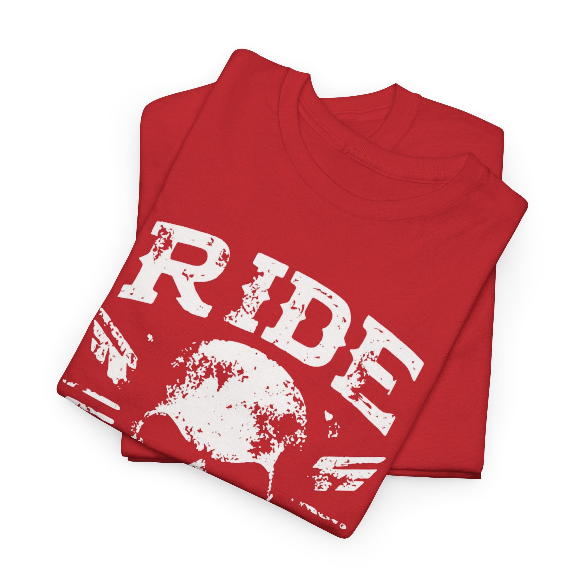 Unisex Ride or Die Skull T-Shirt With Vintage Black Biker Graphic Streetwear (3 Color)
