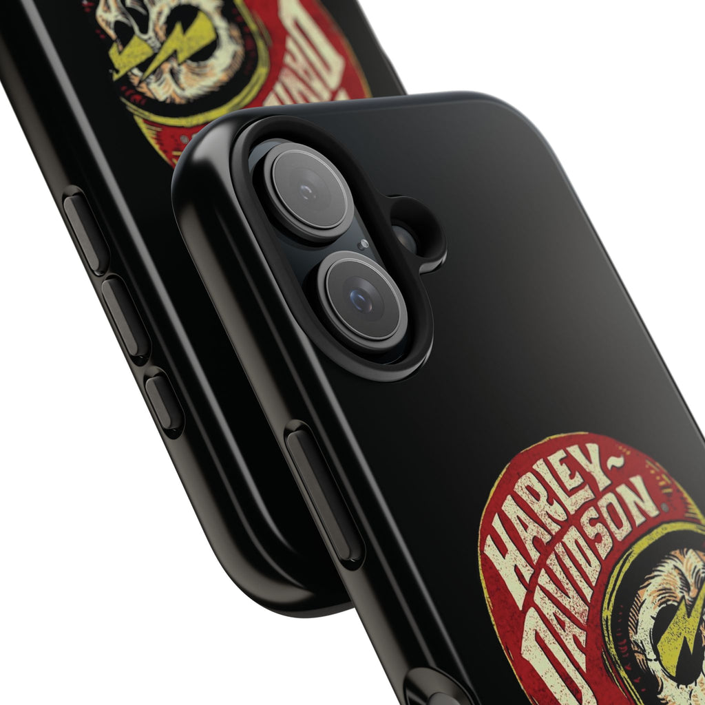 Skull Helmet Tough Phone Case | Vintage Motorcycle Biker Phone Case
