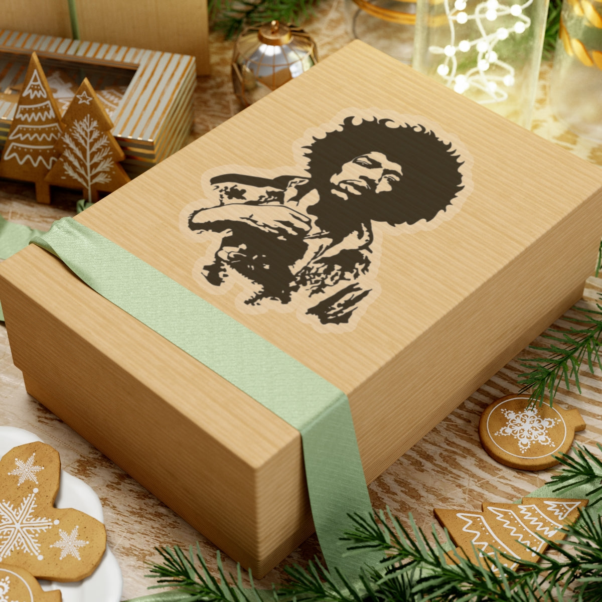 Jimi Hendrix Vintage Rock Sticker | Psychedelic Guitar Legend Vinyl Decal (4 Sizes)