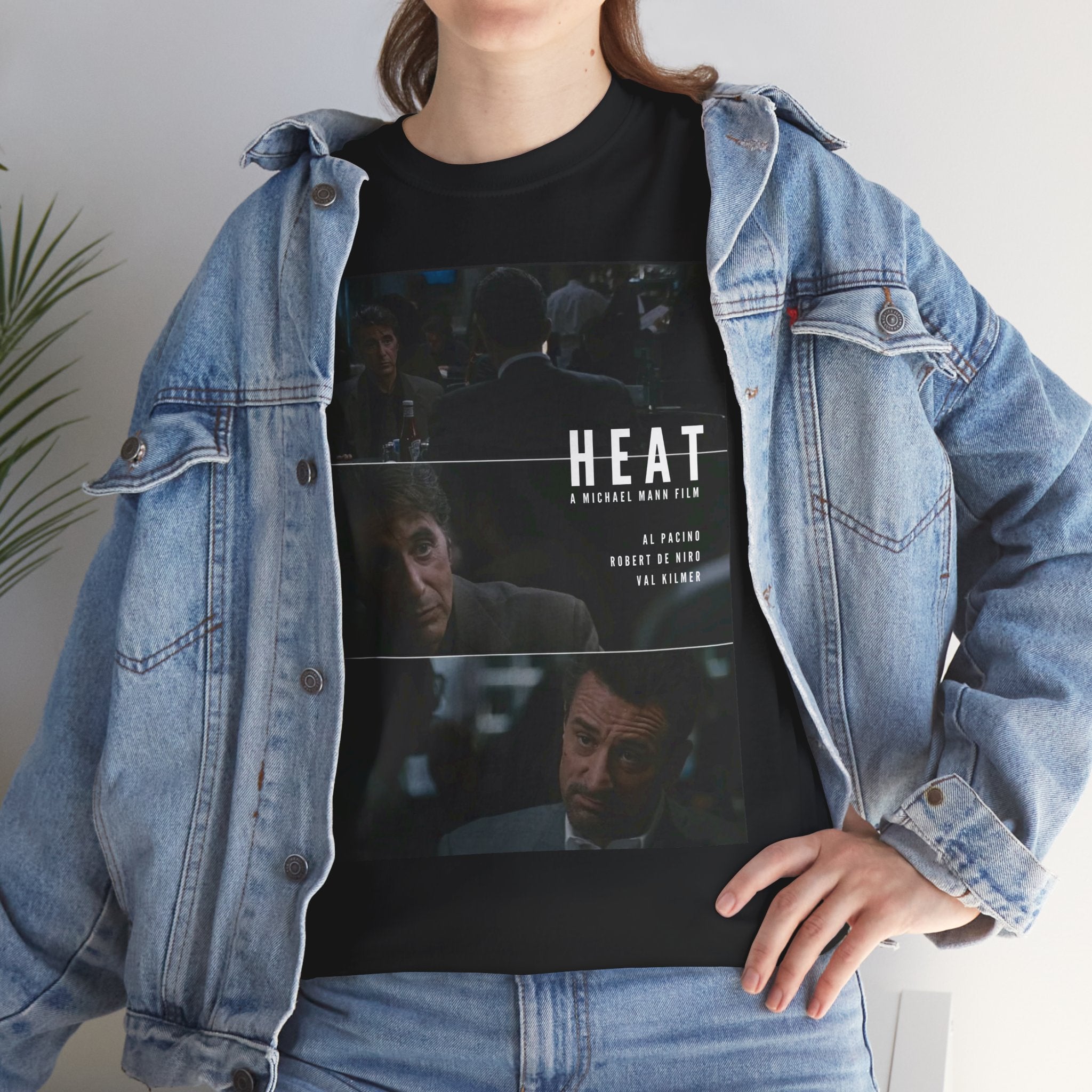 Unisex Heat Movie Custom Design T-Shirt Staring Al Pacino and Robert De Niro