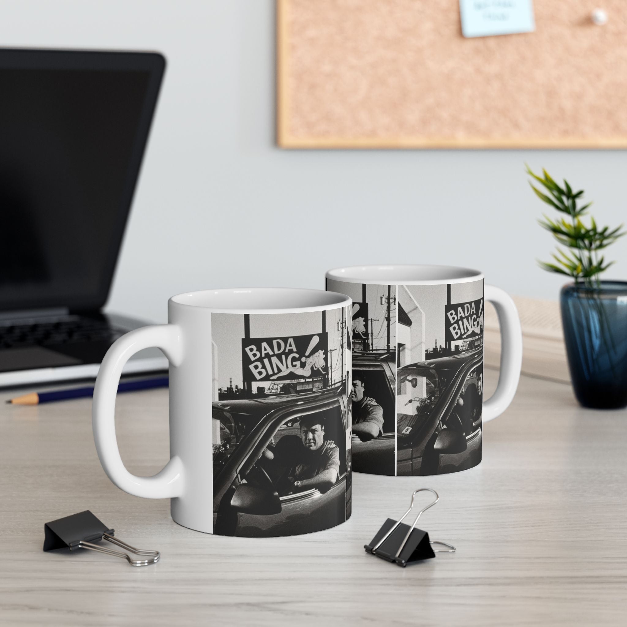 Tony Soprano Bada Bing Mug 11oz Ceramic Coffee Mug | The Sopranos Inspired Coffee Cup Gift for Crime Drama Fans