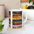 Quentin Tarantino Movies 11 oz Coffee Mug with VHS Collection of Quentins Movies