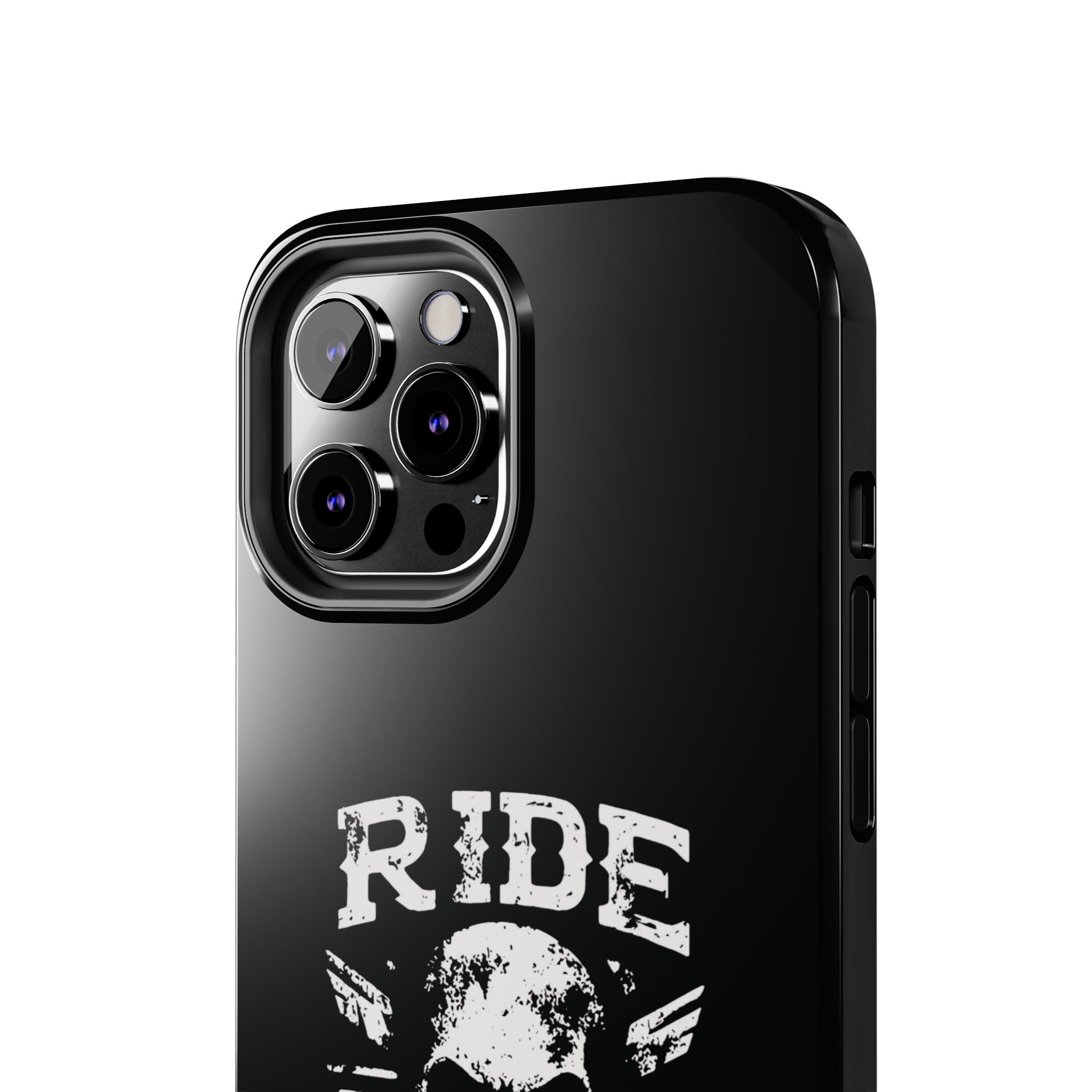 Ride or Die Skull Tough Phone Case | Biker Skull Graphic Phone Case