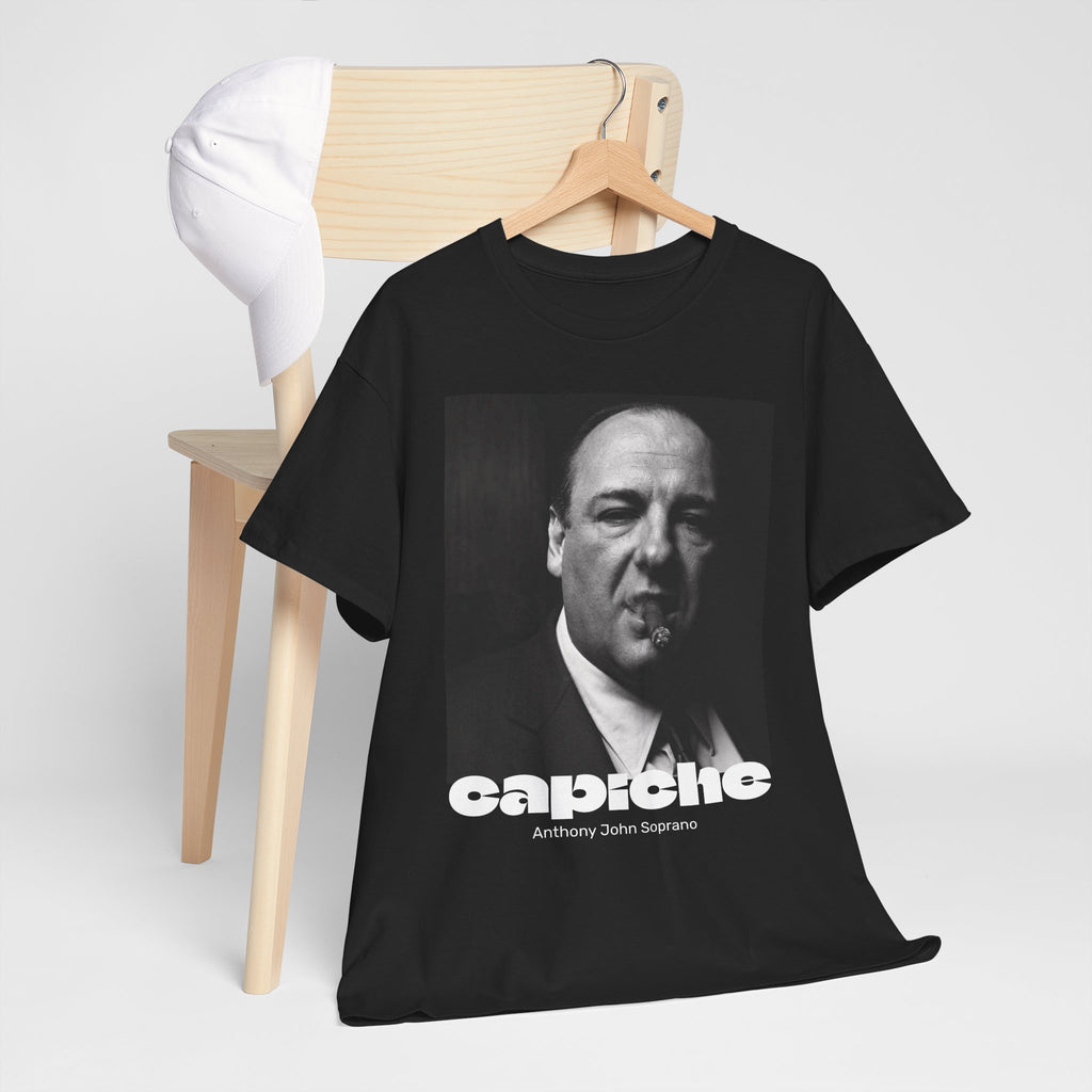 Unisex Tony Soprano Capiche Custom Design T-Shirt | One-of-a-Kind Mafia Style Graphic Tee