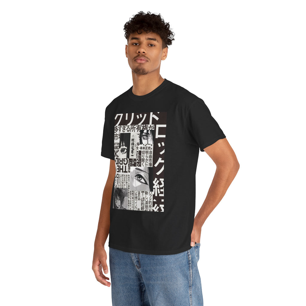 Unisex Japanese Manga Collage T-Shirt Anime Streetwear Graphic Tee (2 Colors)