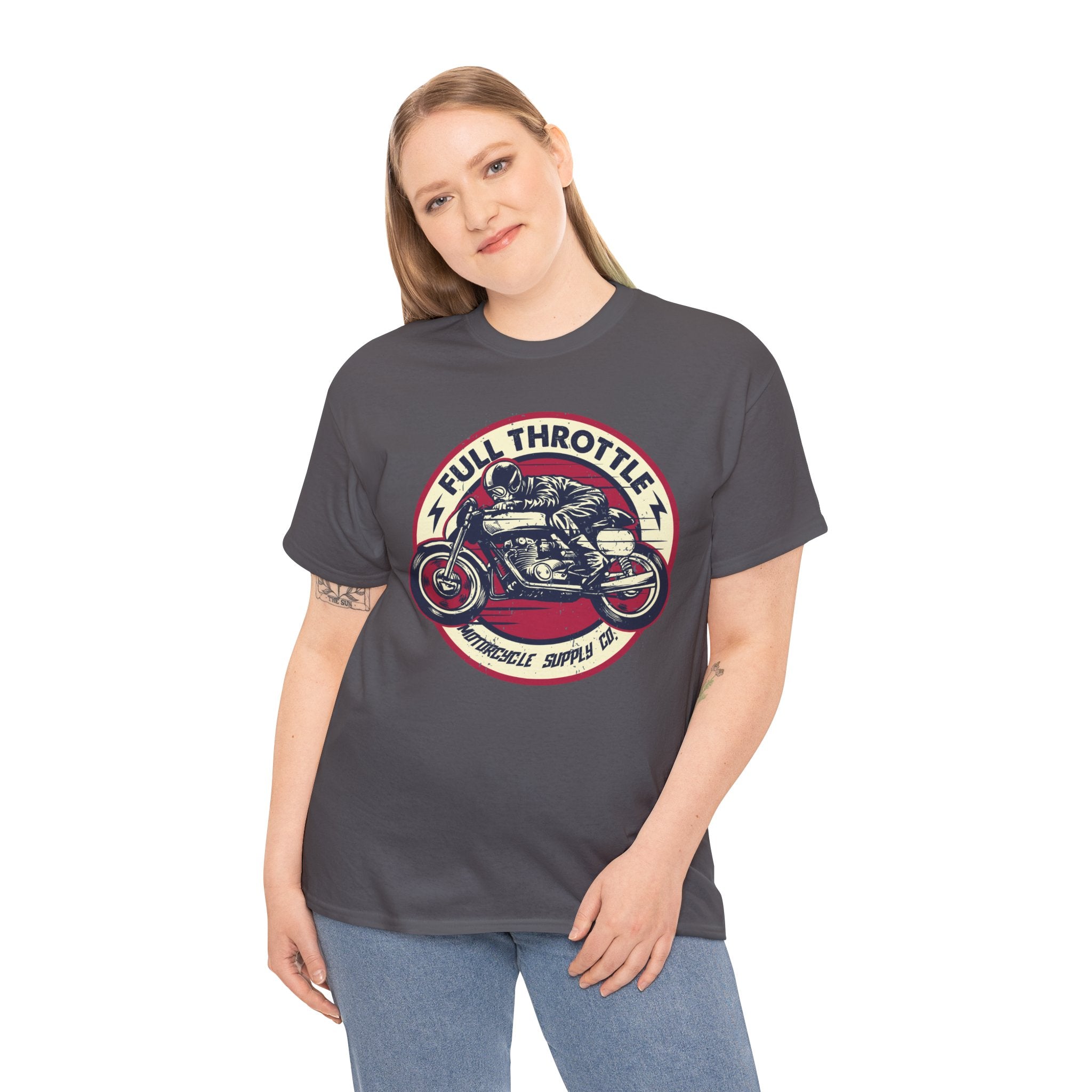 Unisex Full Thorotle Custom Graphic Motorcycle T-Shirt (5 Colors)
