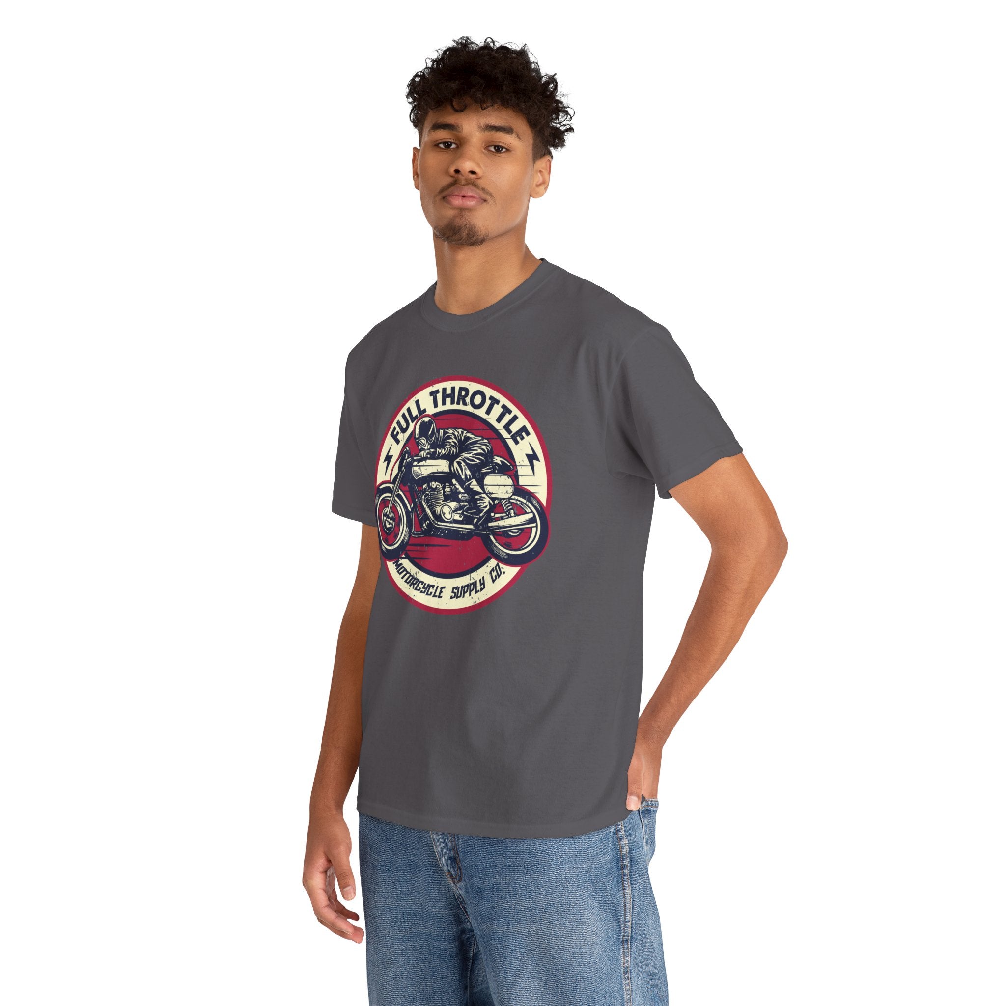Unisex Full Thorotle Custom Graphic Motorcycle T-Shirt (5 Colors)