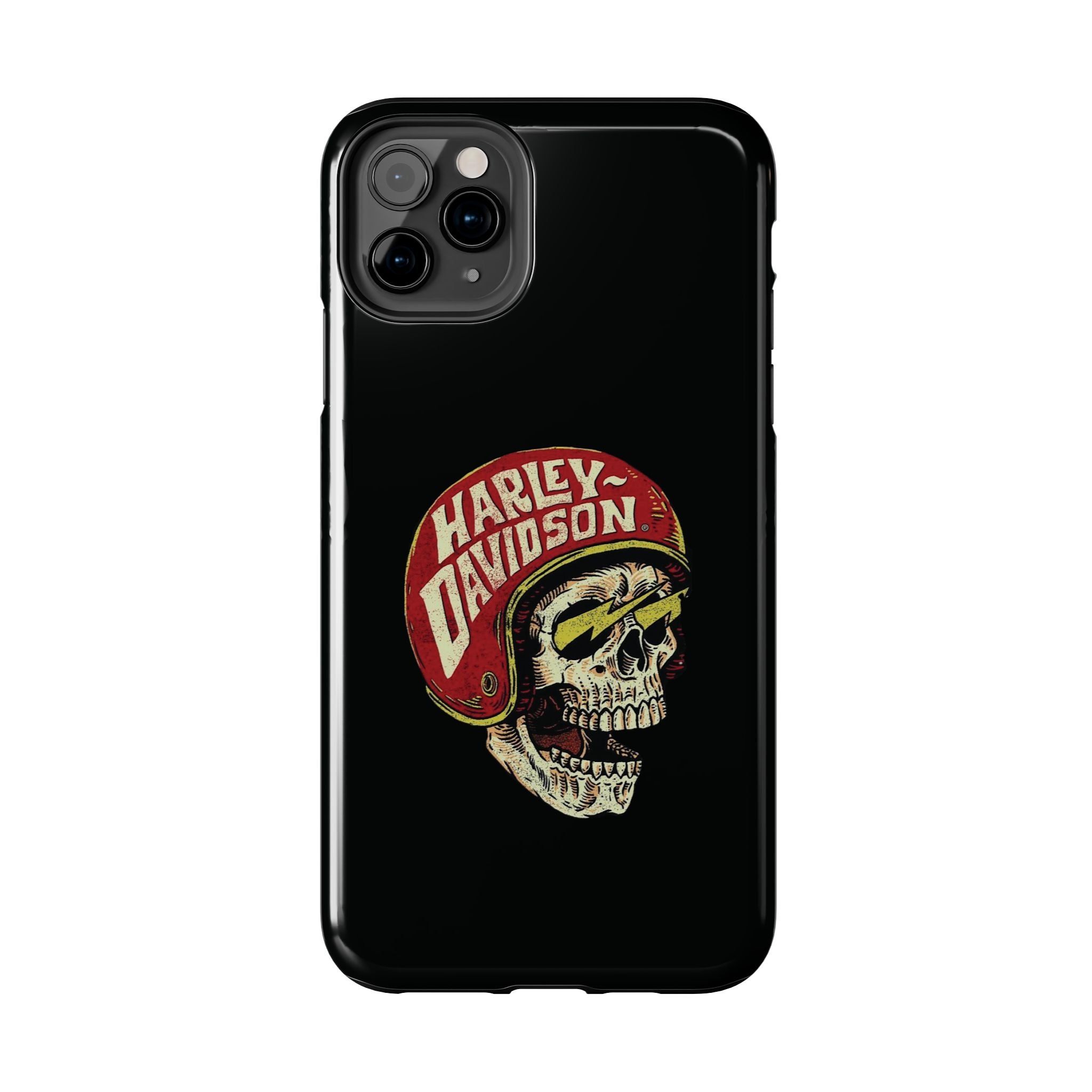 Skull Helmet Tough Phone Case | Vintage Motorcycle Biker Phone Case