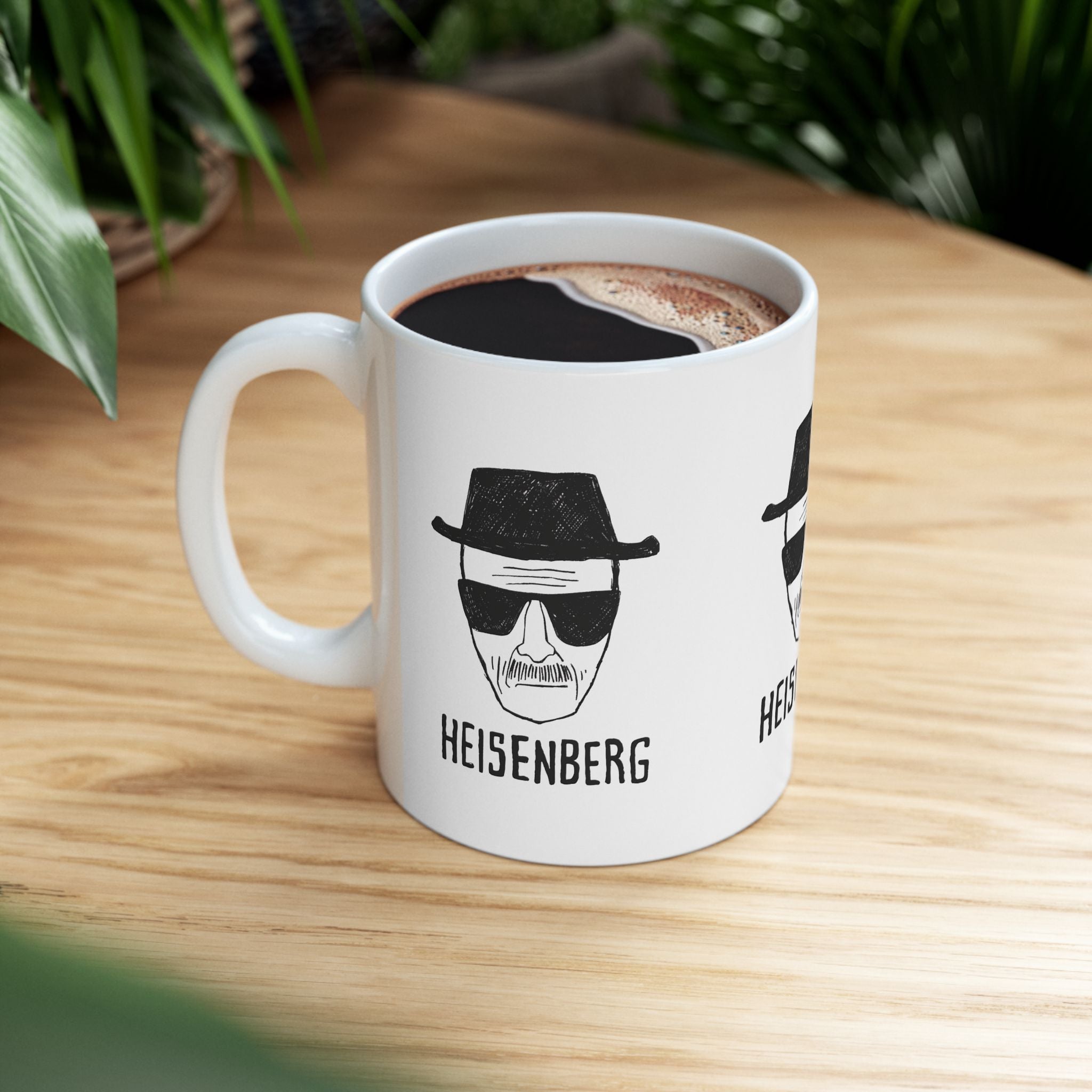 Breaking Bad Heisenberg 11oz Mug  Inspired Coffee Cup With Walter White Drawing