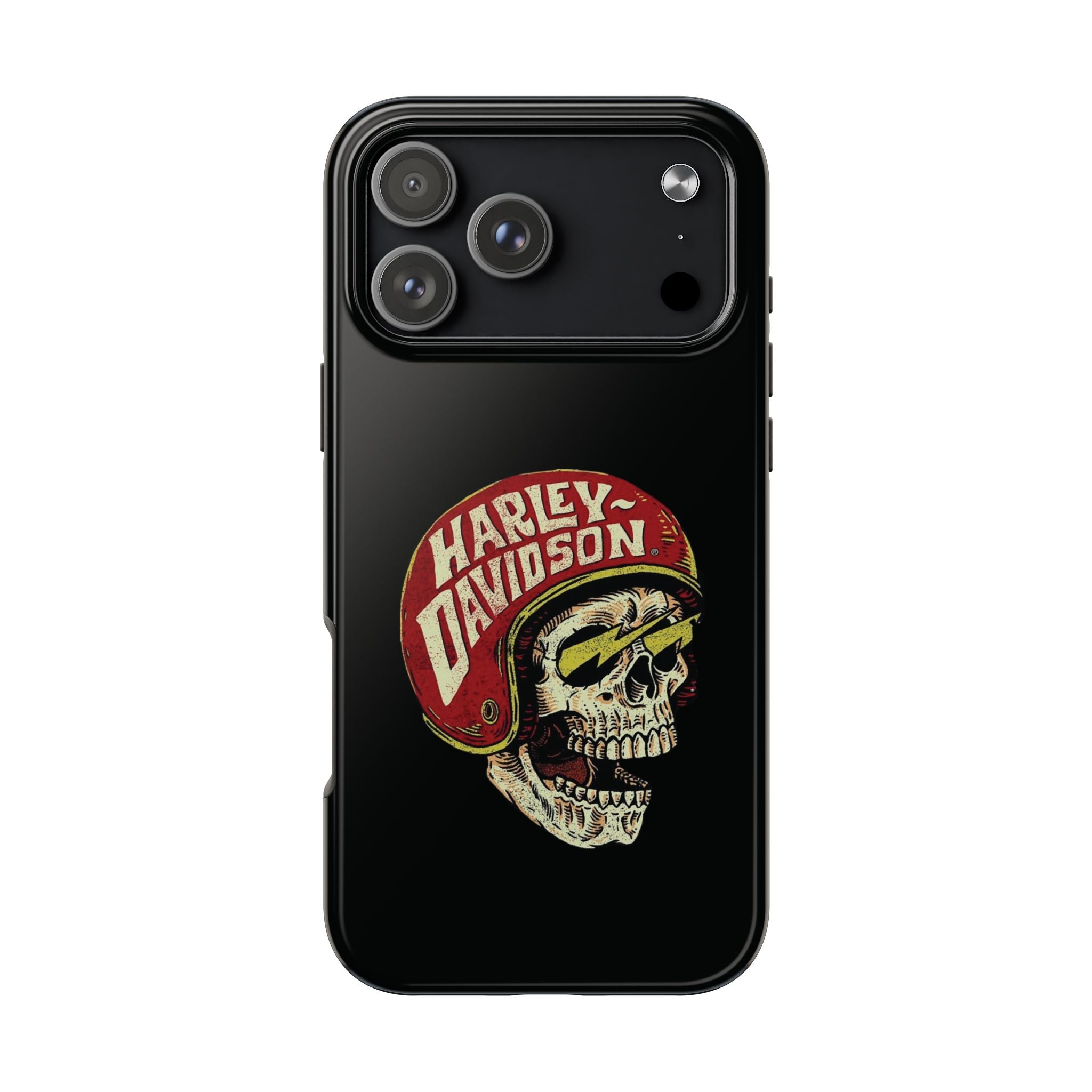Skull Helmet Tough Phone Case | Vintage Motorcycle Biker Phone Case
