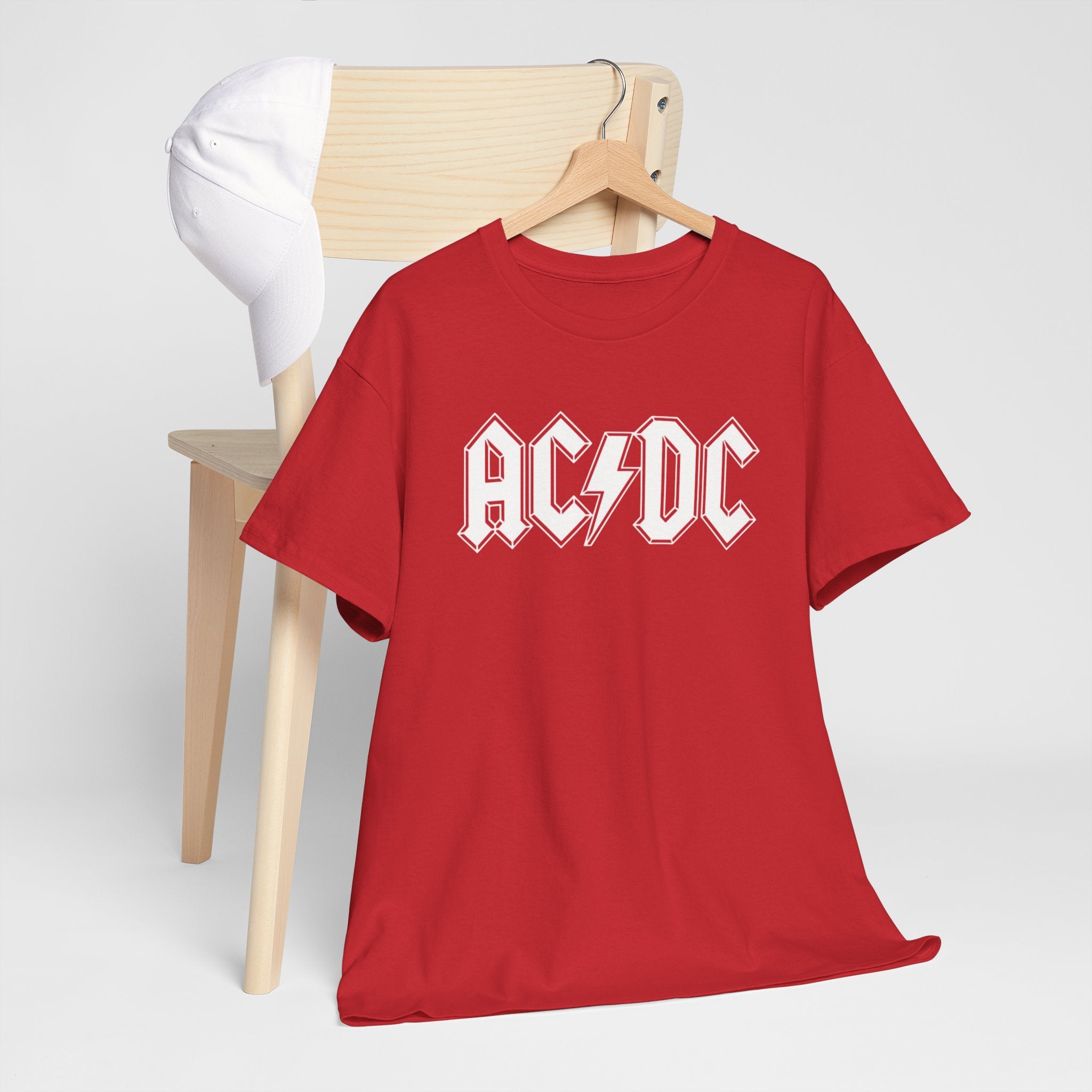 Unisex AC/DC Hard Rock band inspired with a custom batch T-Shirt (4 Colors)